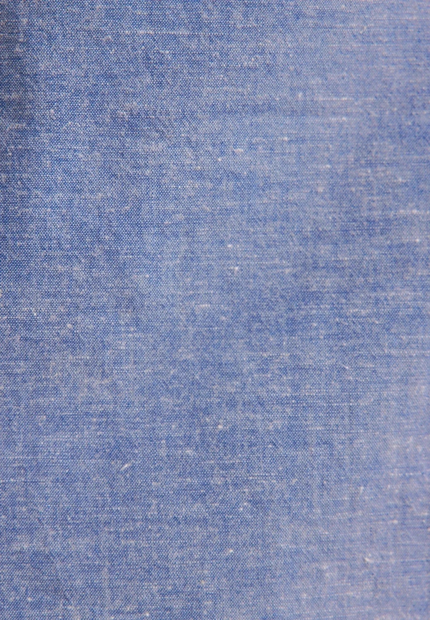 Seidensticker Slim Fit Button Down Linen Blend Chambray Shirt Mid Blue - 01.646702-16-37 - seidensticker.co.uk