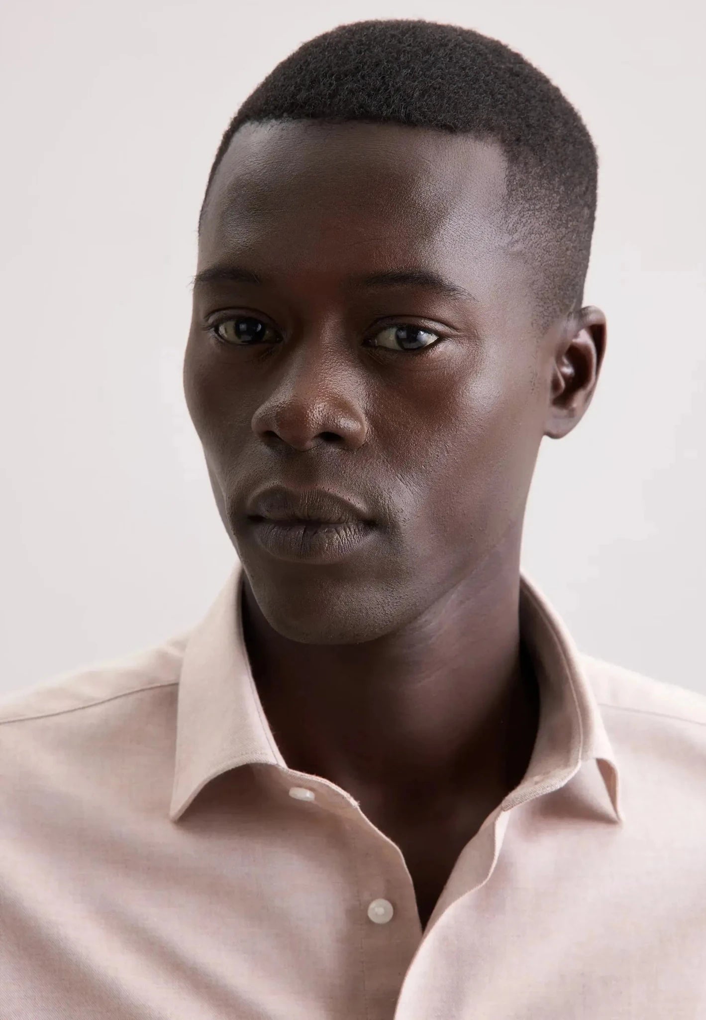 Seidensticker Slim Fit New Kent Flannel Shirt Beige - 01.845321-06-38 - seidensticker.co.uk