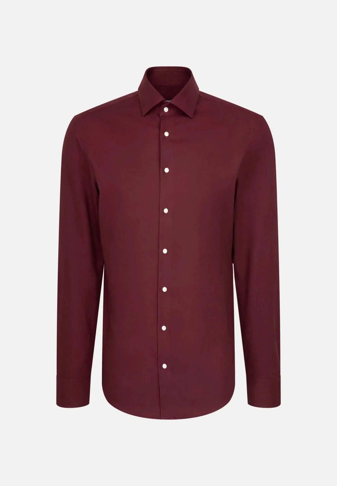 Seidensticker Slim Fit New Kent Flannel Shirt Burgundy - 01.845321-49-38 - seidensticker.co.uk