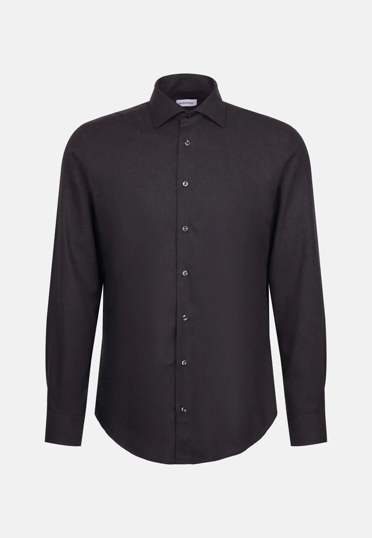 Seidensticker Slim Fit New Kent Flannel Shirt Grey - 01.845321-35-38 - seidensticker.co.uk