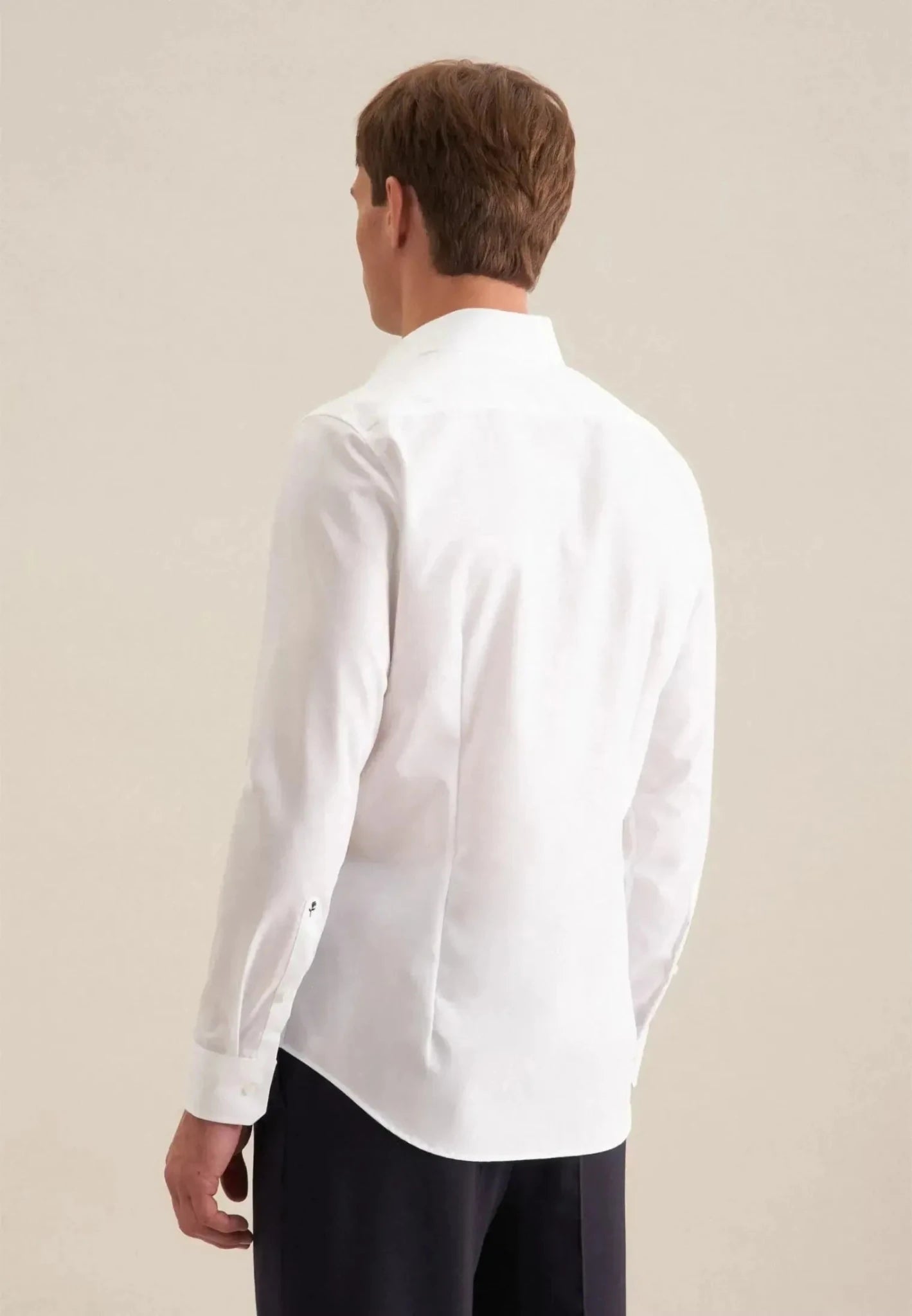 Seidensticker UK - Slim Fit No Iron Kent Collar Business Shirt White - 01.675198-01-37