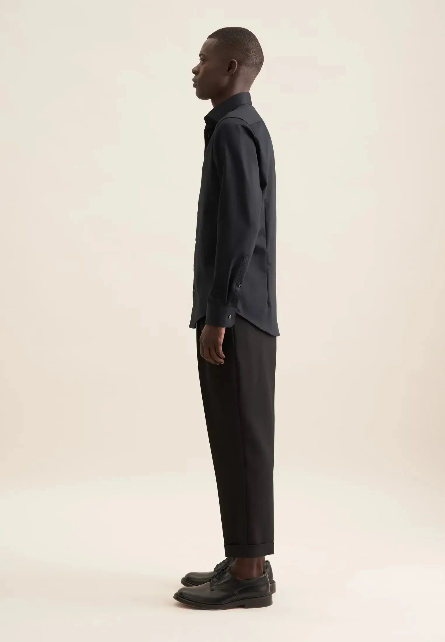Slim Fit No Iron New Kent Business Shirt Black-seidensticker uk