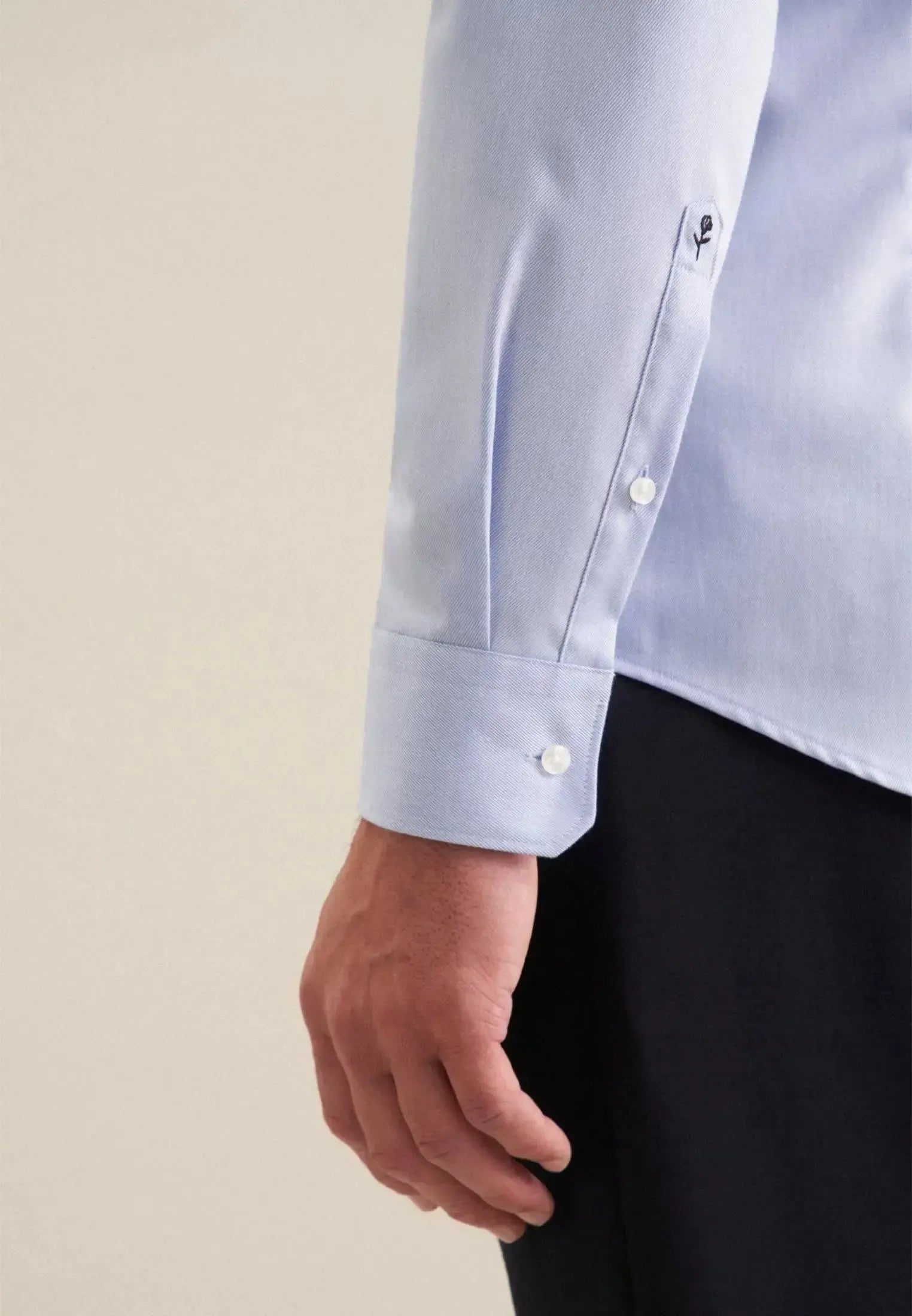 Slim Fit No Iron New Kent Business Shirt Light Blue-seidensticker uk