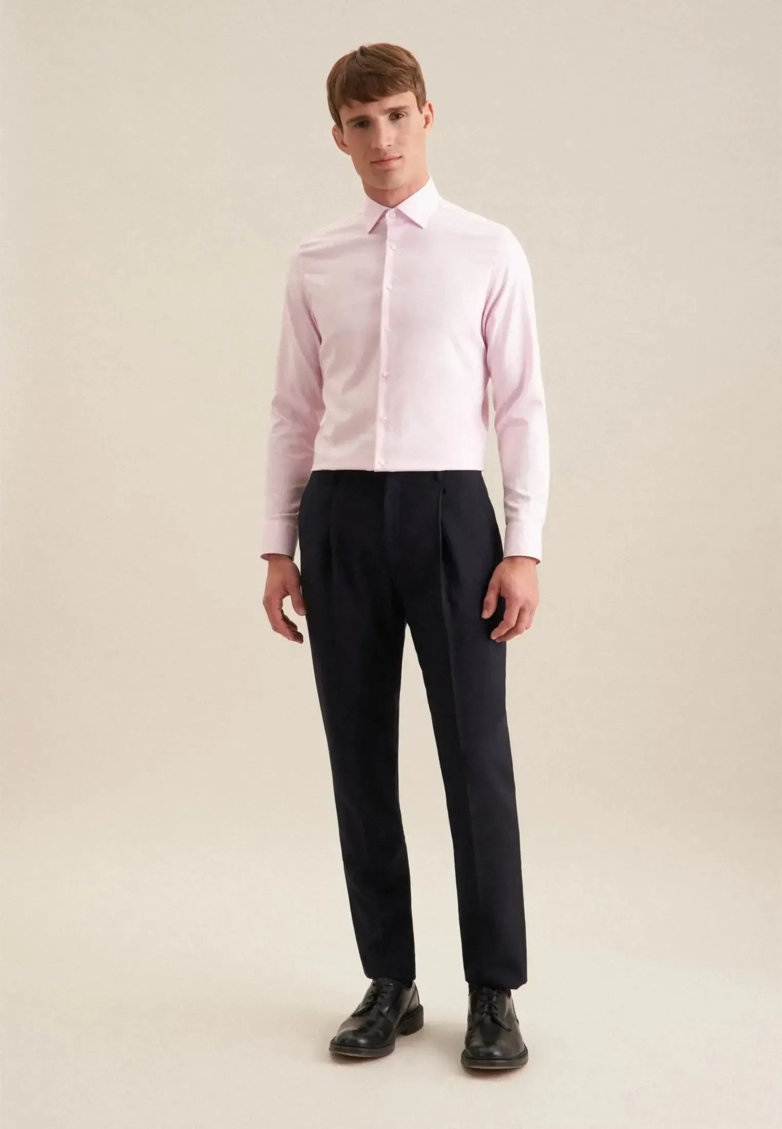 Slim Fit No Iron New Kent Business Shirt Pink-seidensticker uk
