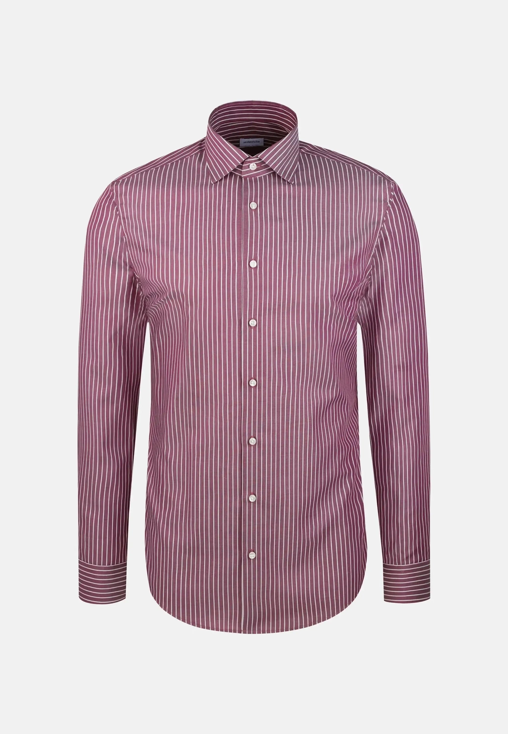 Slim Fit No Iron New Kent Striped Business Shirt Lilac-seidensticker uk