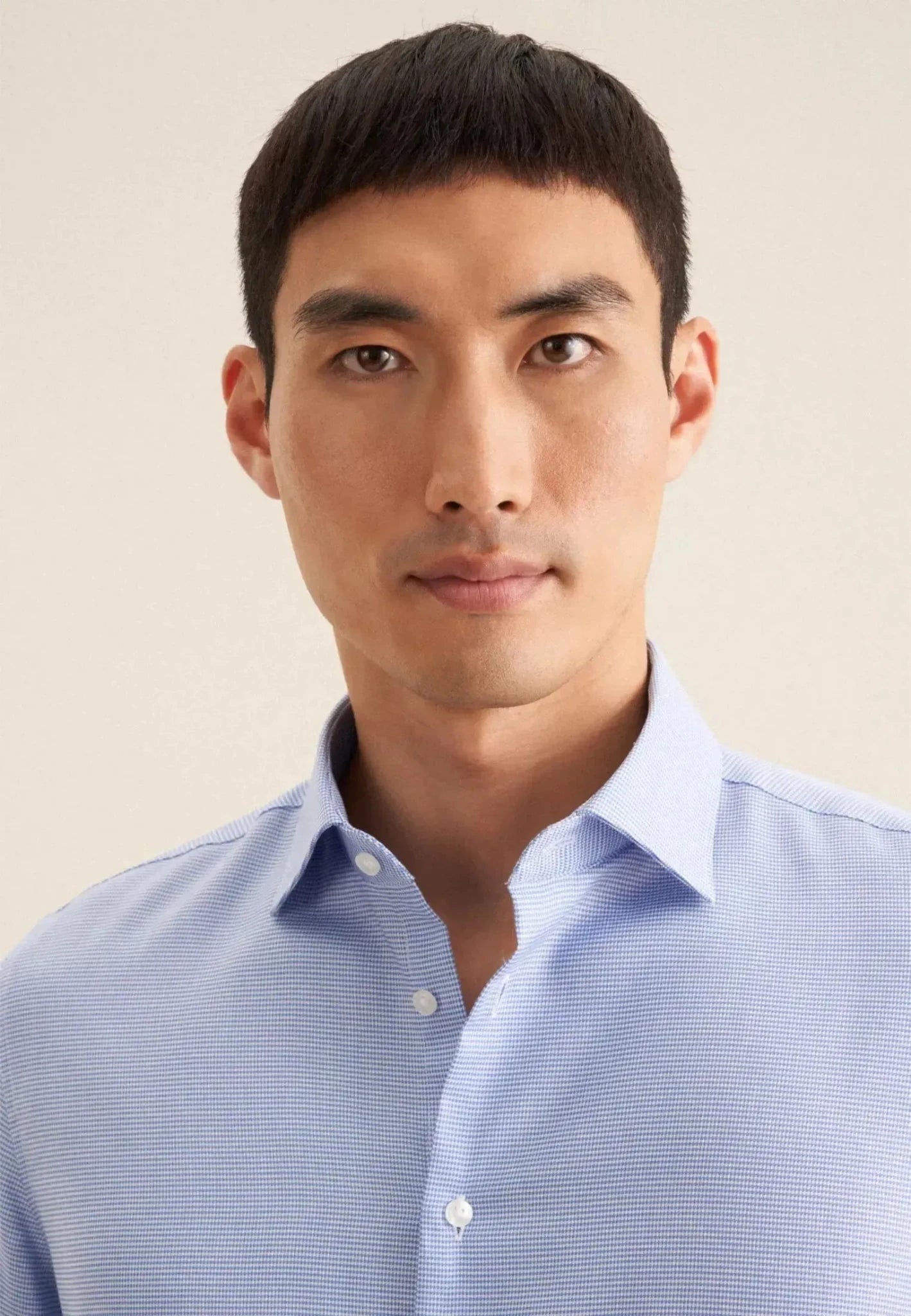 Seidensticker UK - Slim Fit No Iron New Kent Structured Business Shirt Light Blue - 01.641960-13-37