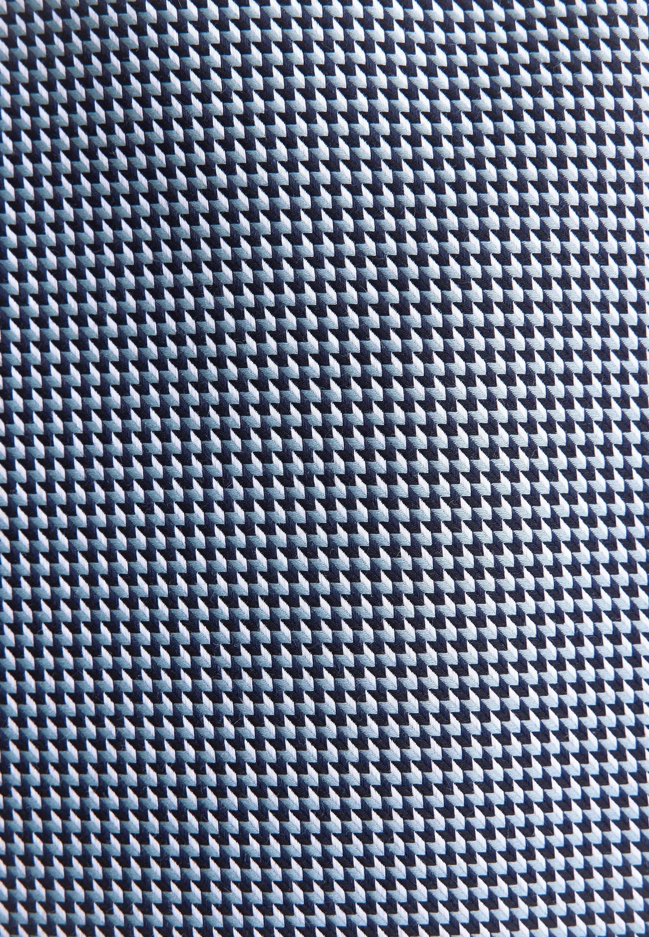 Slim Fit No Iron Spread Kent Pepita Business Shirt Dark Blue-seidensticker uk