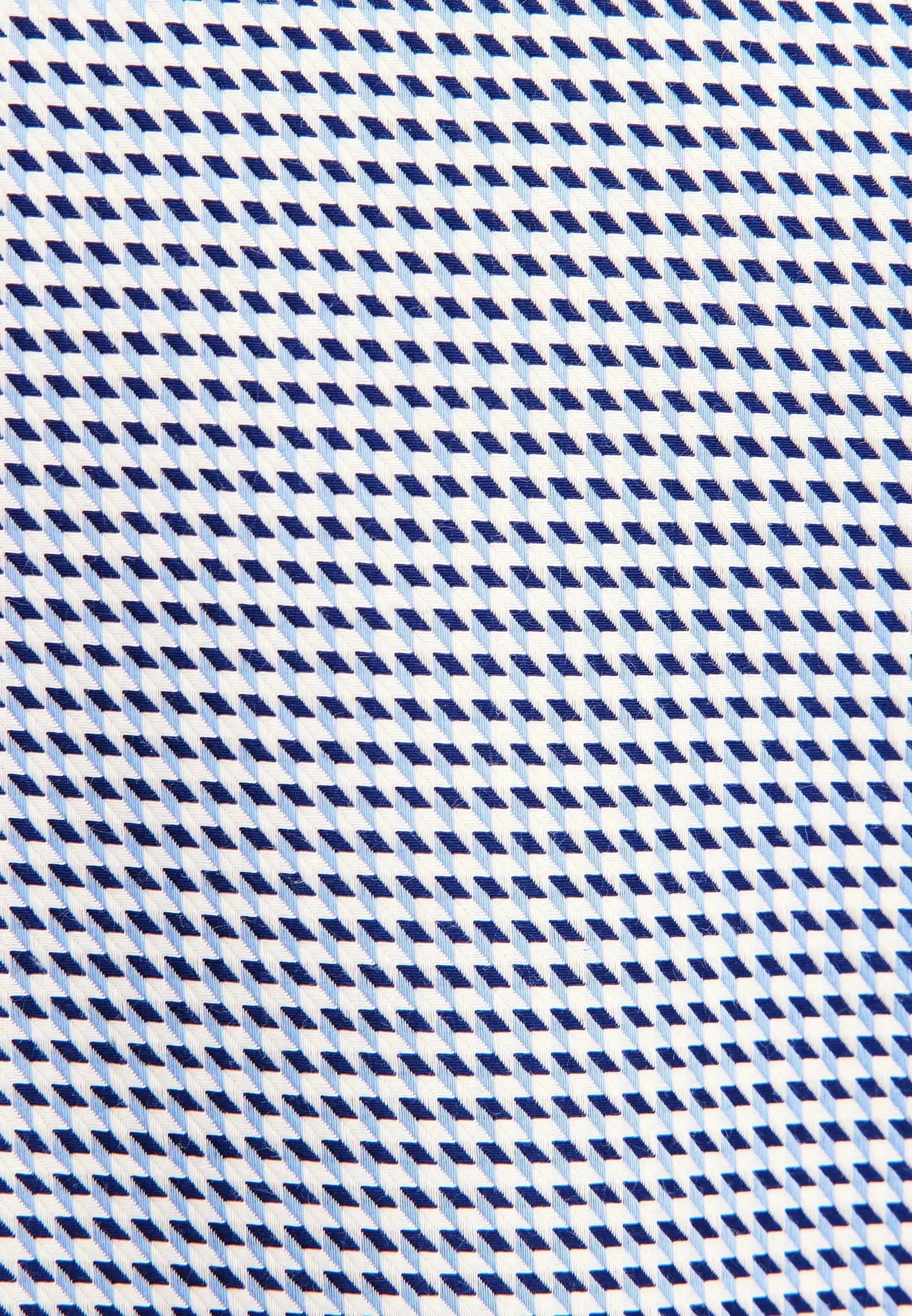 Slim Fit No Iron Spread Kent Pepita Business Shirt Mid Blue-seidensticker uk