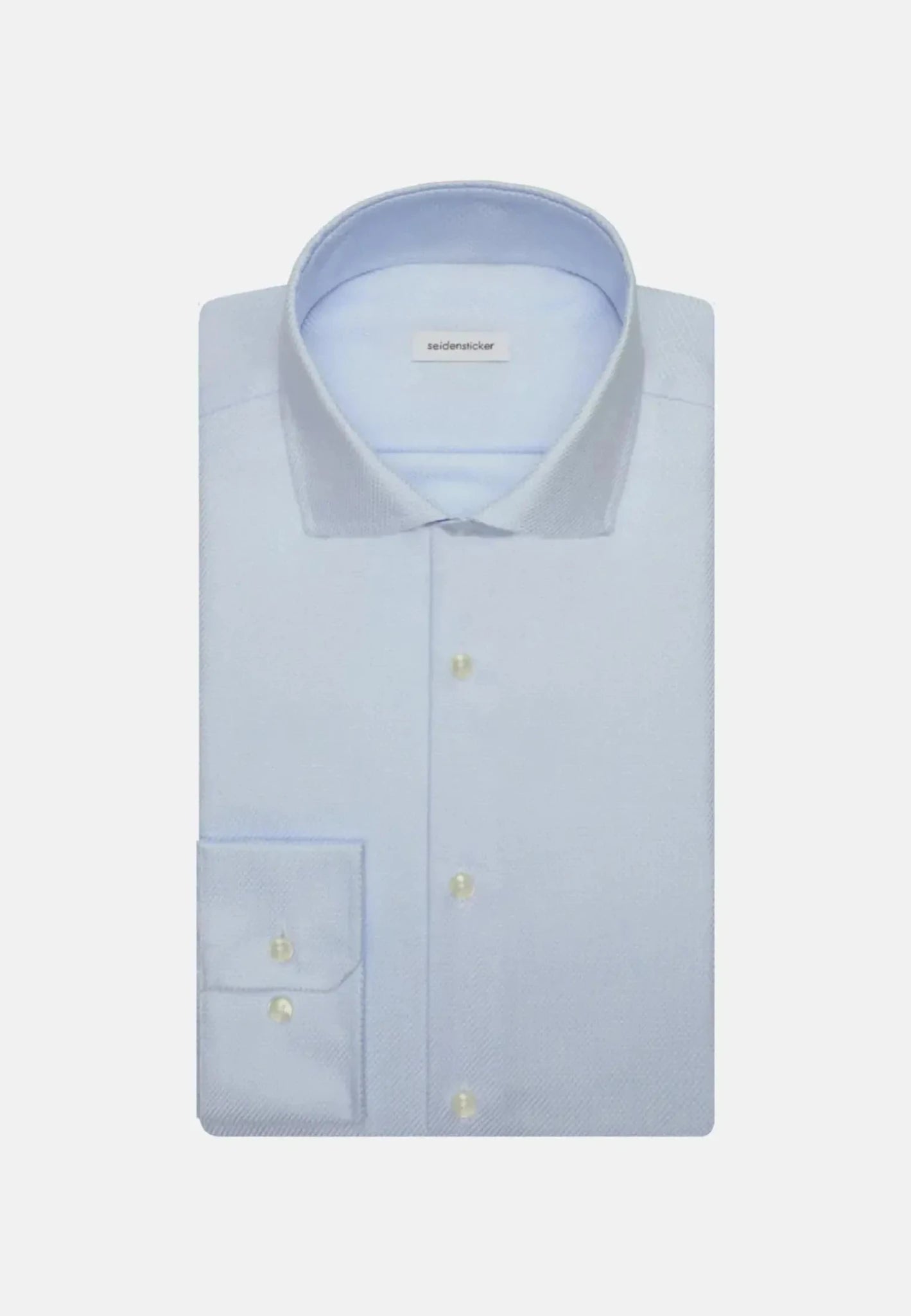 Seidensticker UK - Slim Fit No Iron Spread Kent Structured Business Shirt Light Blue - 01.645657-10-37