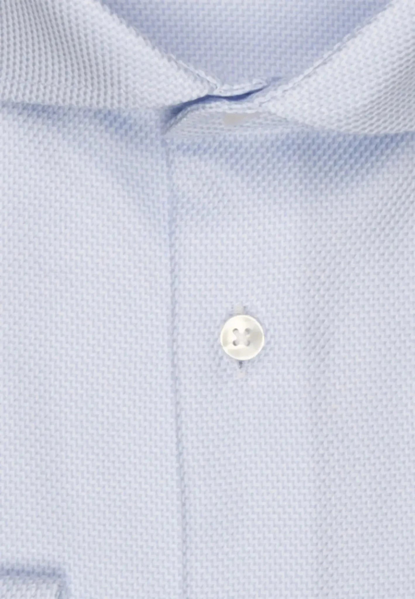 Seidensticker UK - Slim Fit No Iron Spread Kent Structured Business Shirt Light Blue - 01.645657-10-37