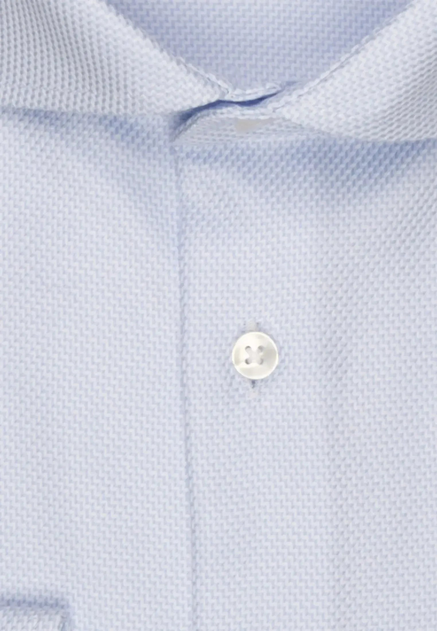 Slim Fit No Iron Spread Kent Structured Business Shirt Light Blue-seidensticker uk
