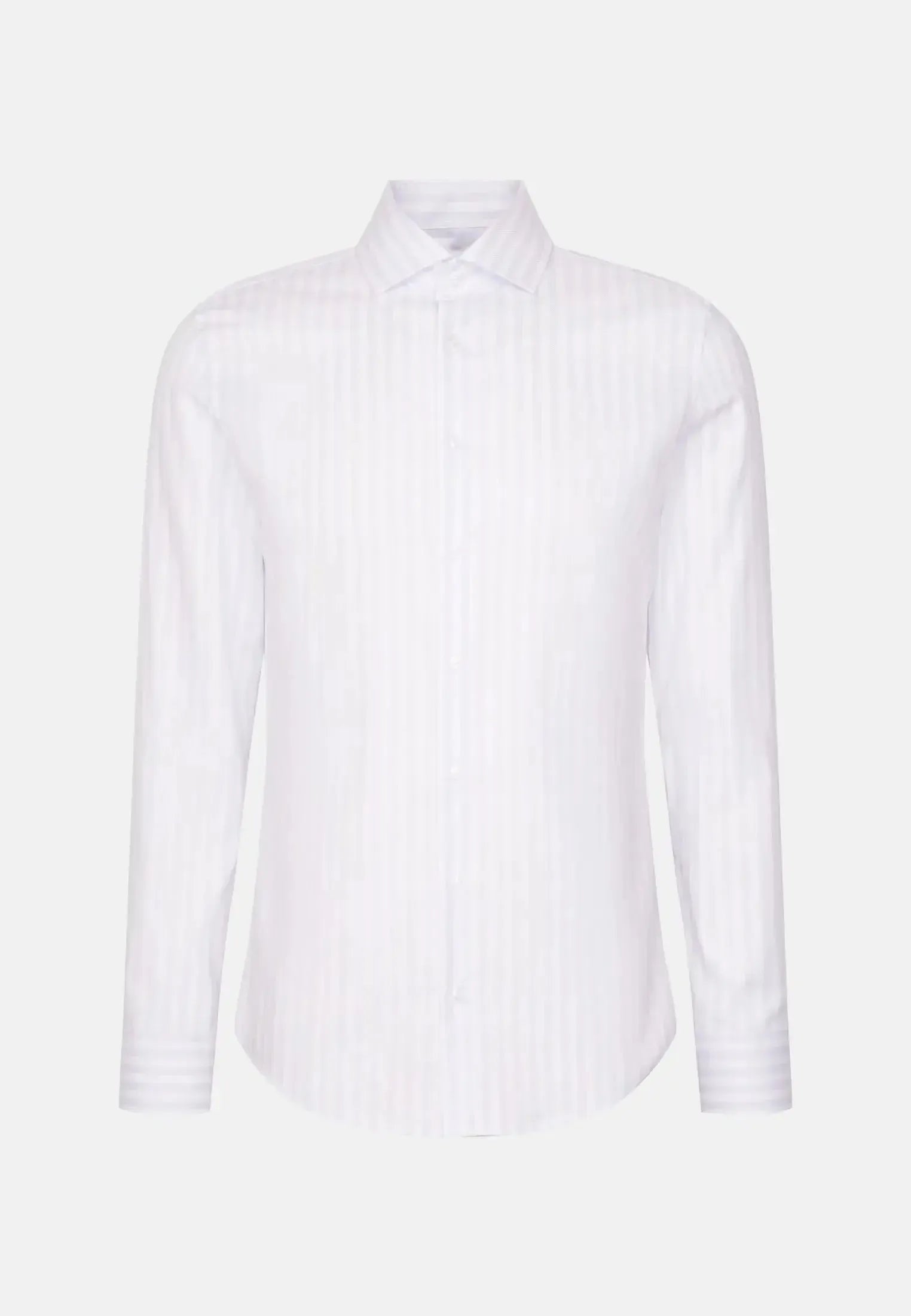 Slim Fit No Iron Spread Kent Structured Stripe Business Shirt Light Blue-seidensticker uk