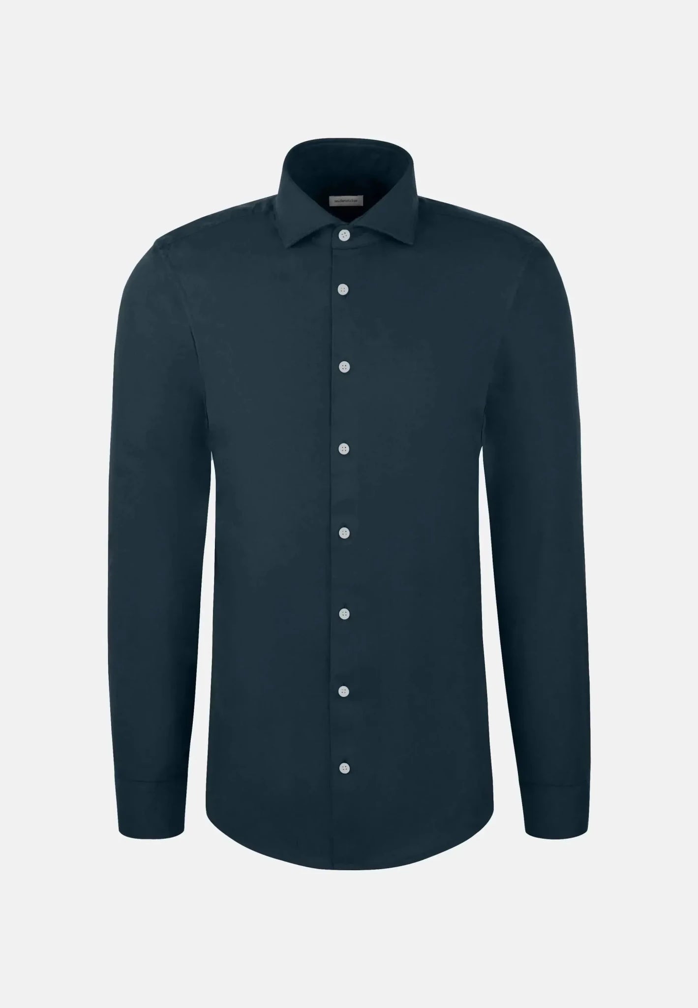 Seidensticker Slim Fit Spread Kent Pepita Flannel Shirt Dark Blue - 01.845583-18-38 - seidensticker.co.uk