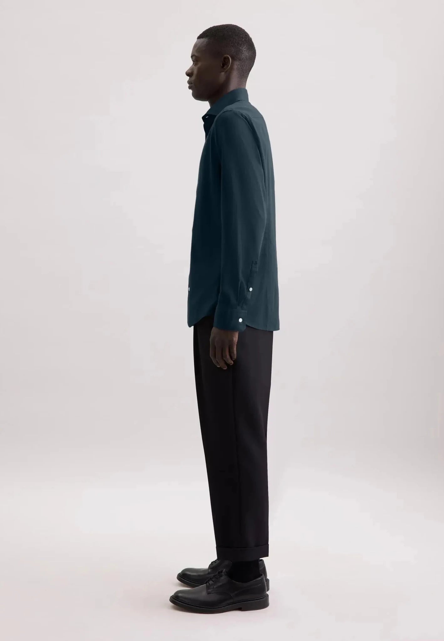 Seidensticker Slim Fit Spread Kent Pepita Flannel Shirt Dark Blue - 01.845583-18-38 - seidensticker.co.uk