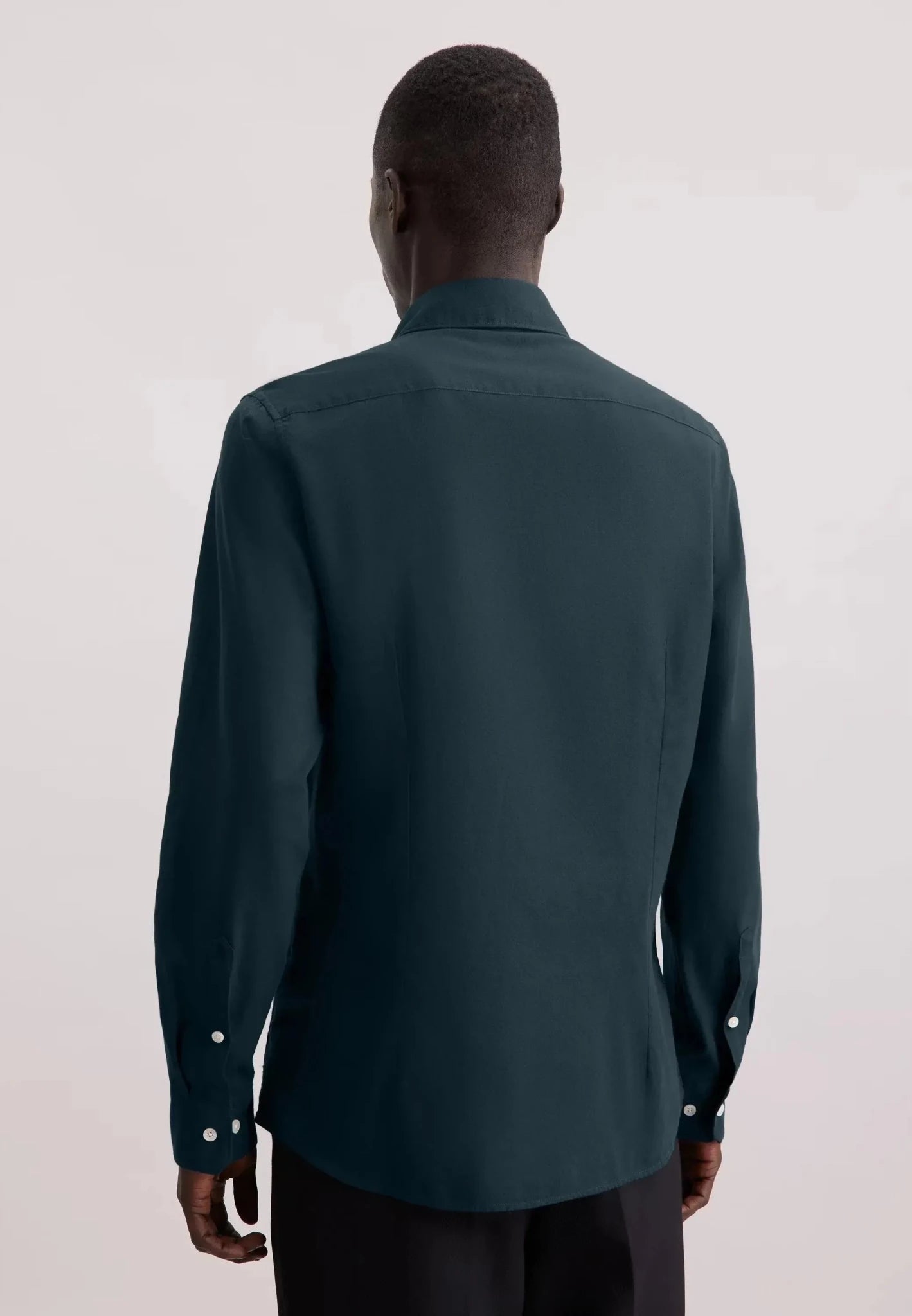 Seidensticker Slim Fit Spread Kent Pepita Flannel Shirt Dark Blue - 01.845583-18-38 - seidensticker.co.uk