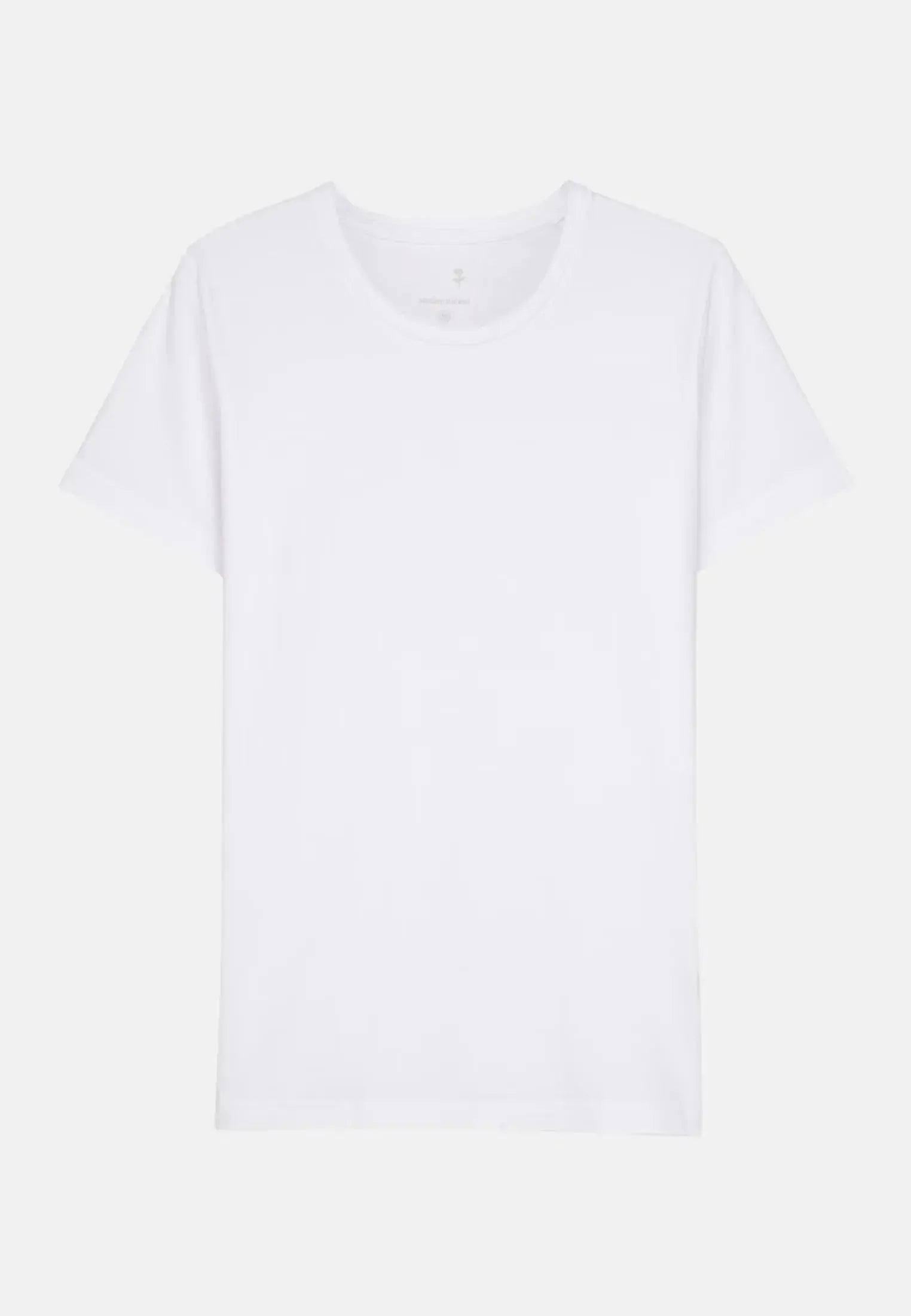 Stretch Cotton T-Shirt White-seidensticker uk