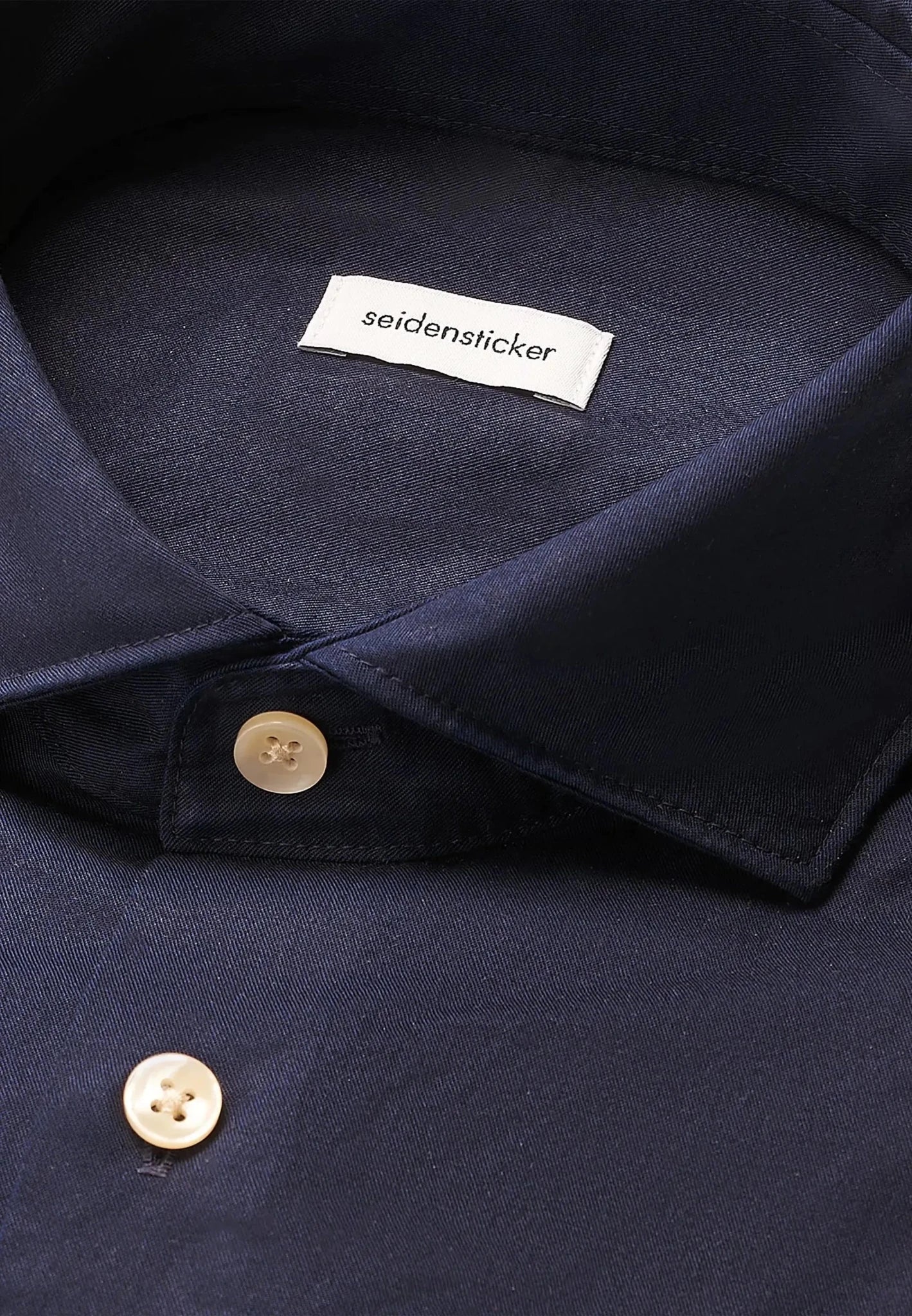 Seidensticker UK - Regular Fit Spread Kent Casual Shirt Dark Blue - 01.145031-18-38
