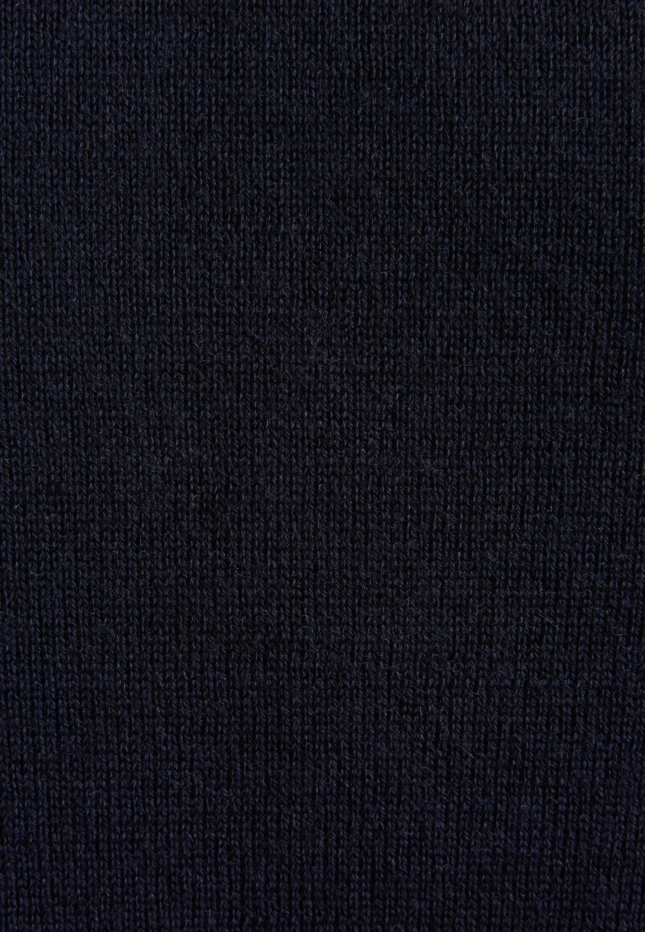 Merino Wool Polo Collar Knit Dark Blue-seidensticker uk