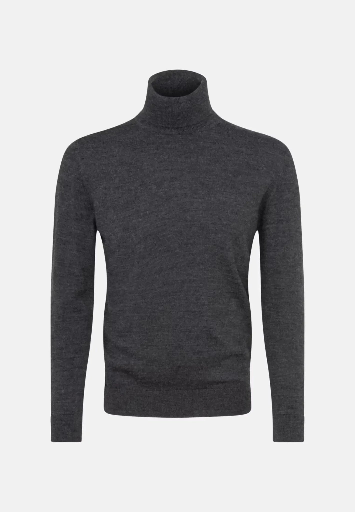 Seidensticker Merino Wool Roll Neck Knit Grey - 01.251580-34-S - seidensticker.co.uk