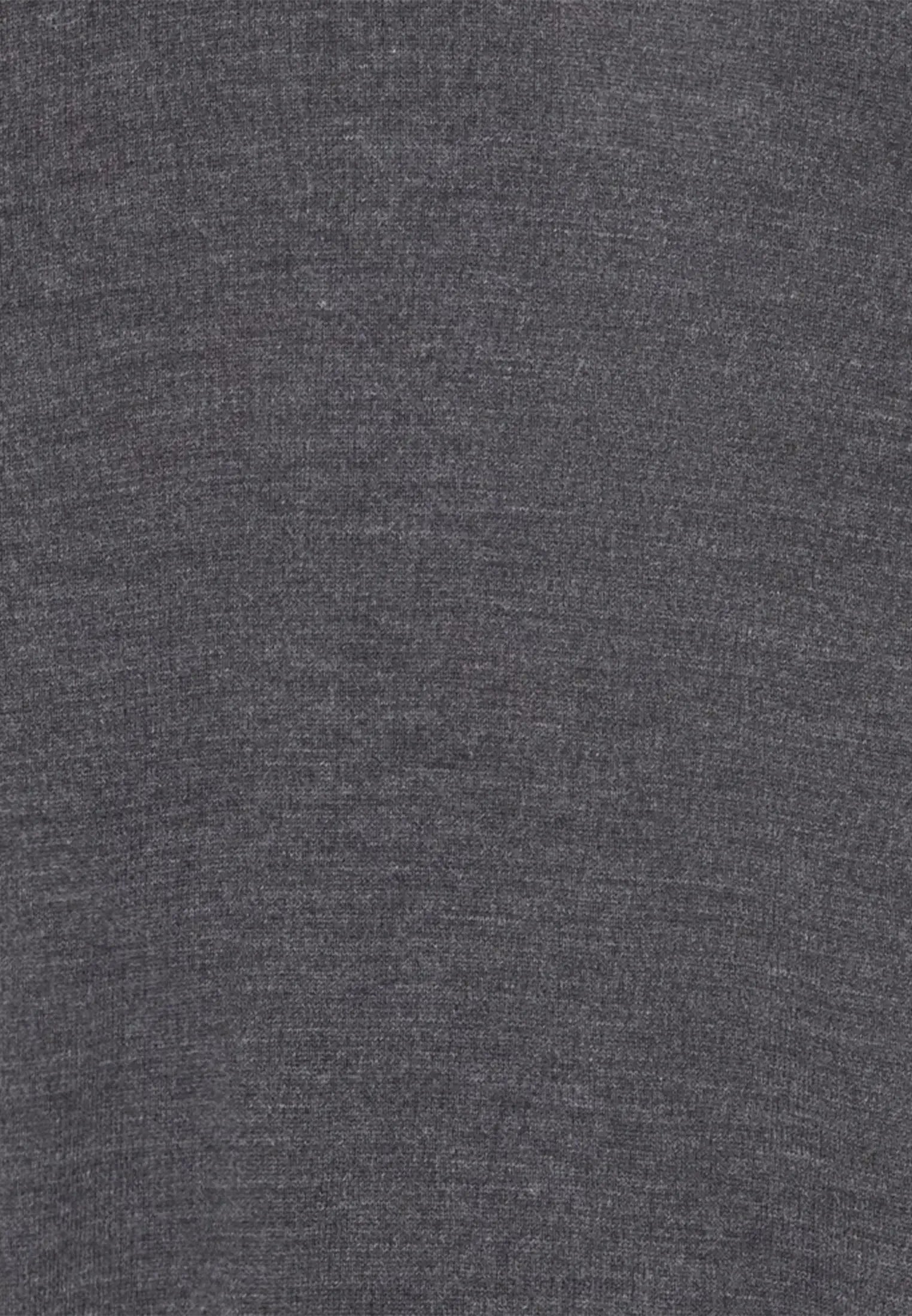 Merino Wool Roll Neck Knit Grey-seidensticker uk
