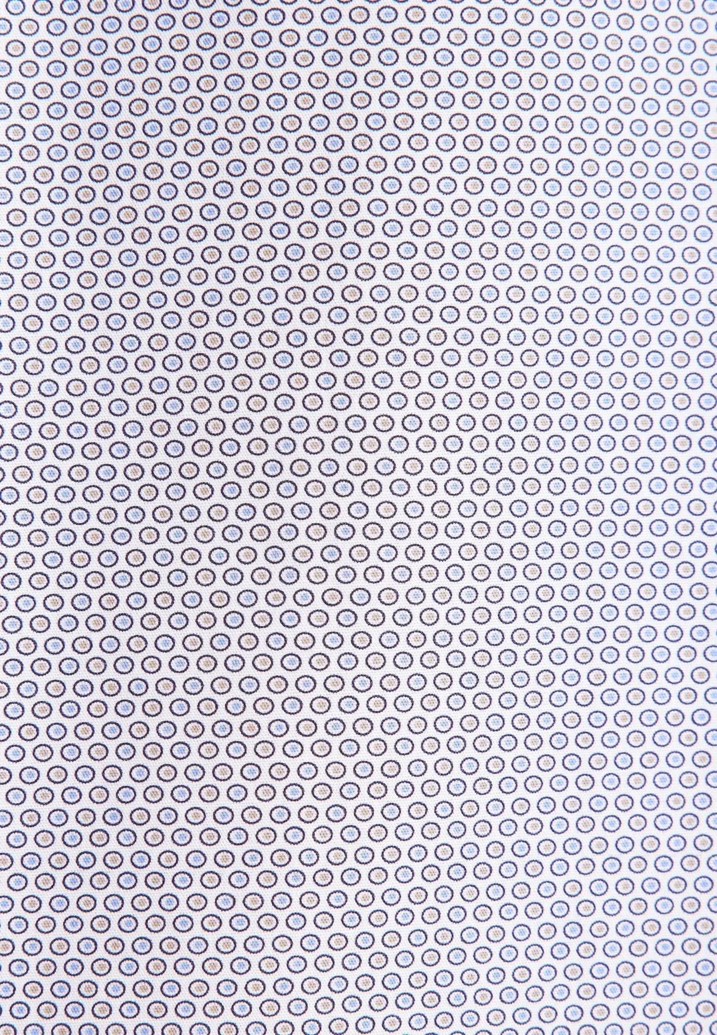 Seidensticker Regular Fit Business Kent Print Pattern Business Shirt Beige - 01.646460-06-37 - seidensticker.co.uk