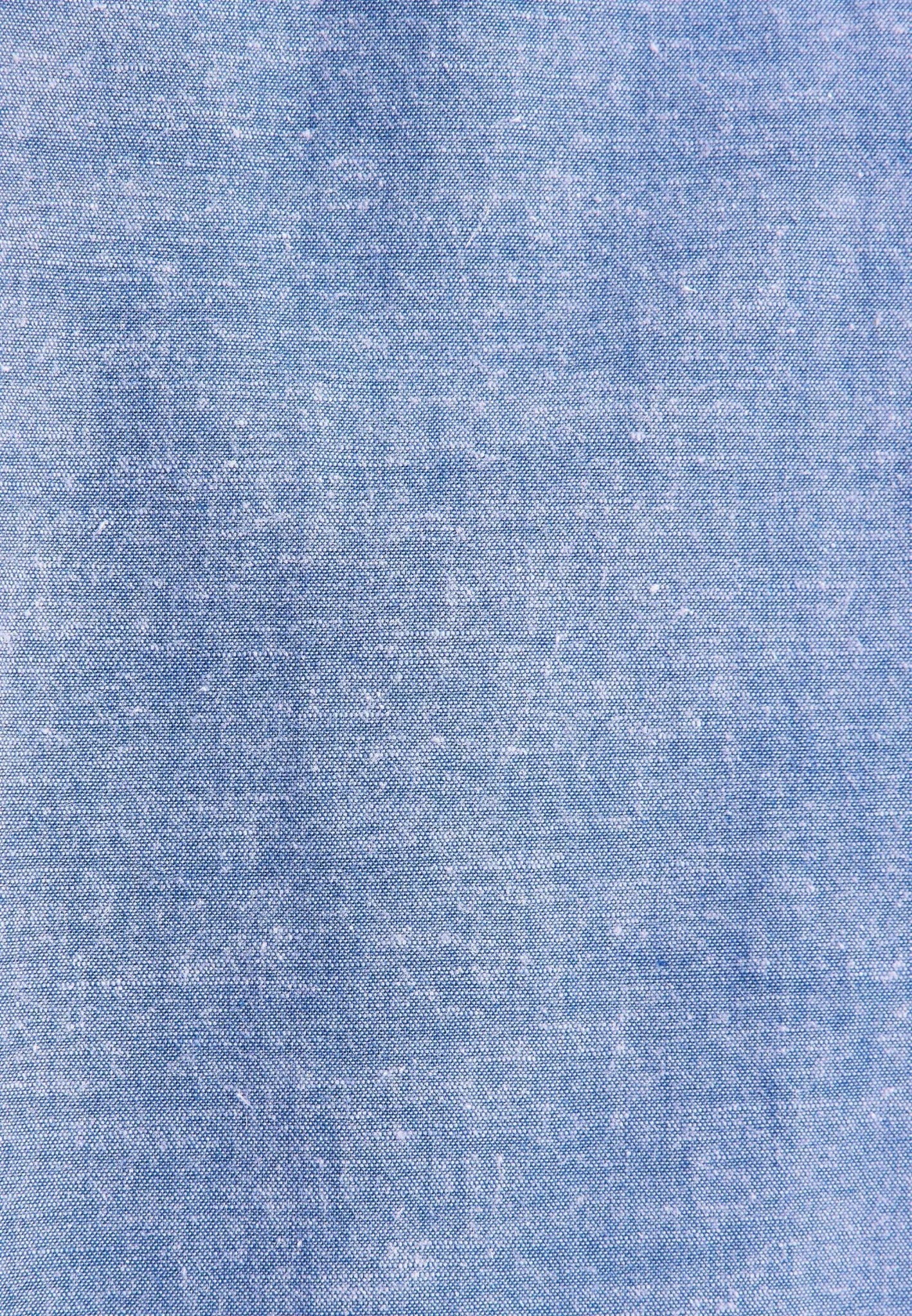 Seidensticker Regular Fit Button Down Linen Blend Chambray Shirt Mid Blue - 01.146702-16-38 - seidensticker.co.uk