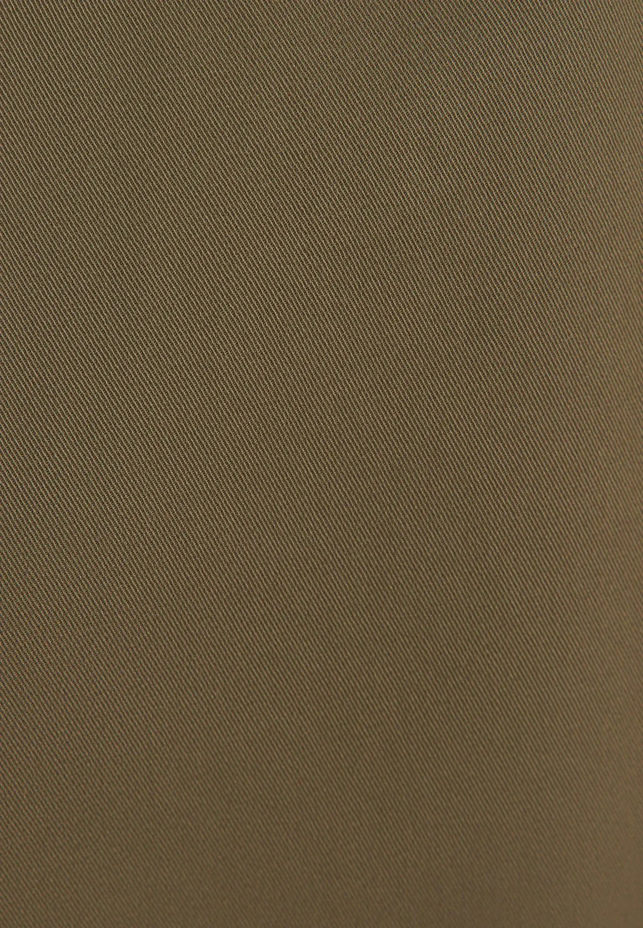 Regular Fit Cotton Twill Casual Lapel Jacket Olive-seidensticker uk