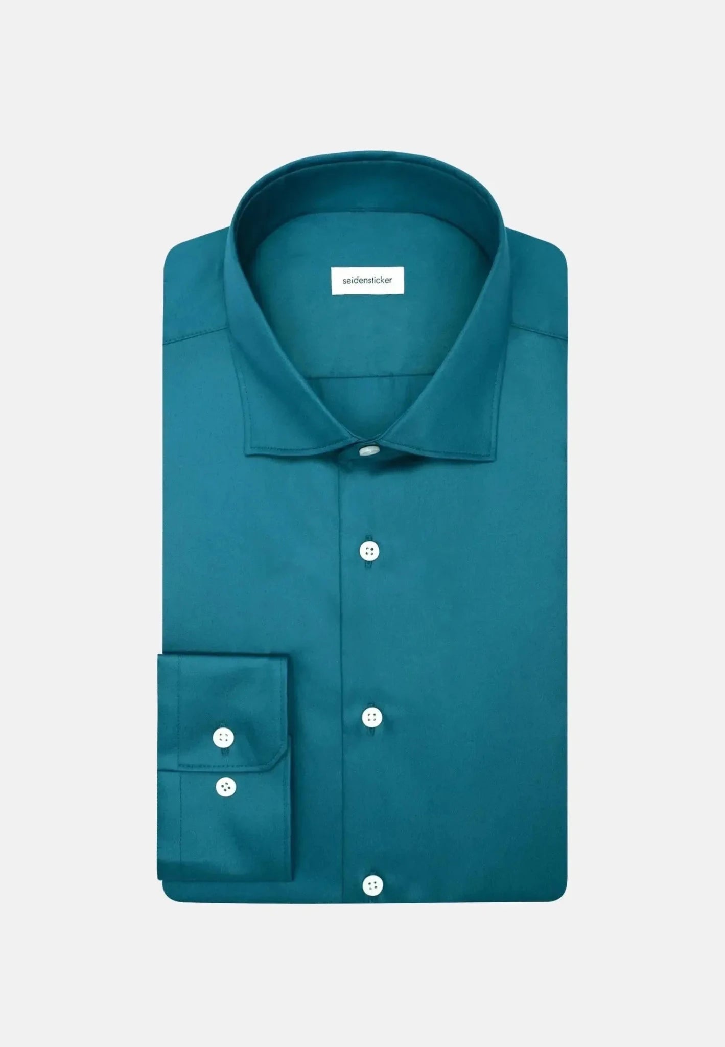 Seidensticker UK - Regular Fit Easy Iron New Kent Business Shirt Dark Teal - 01.145070-78-38