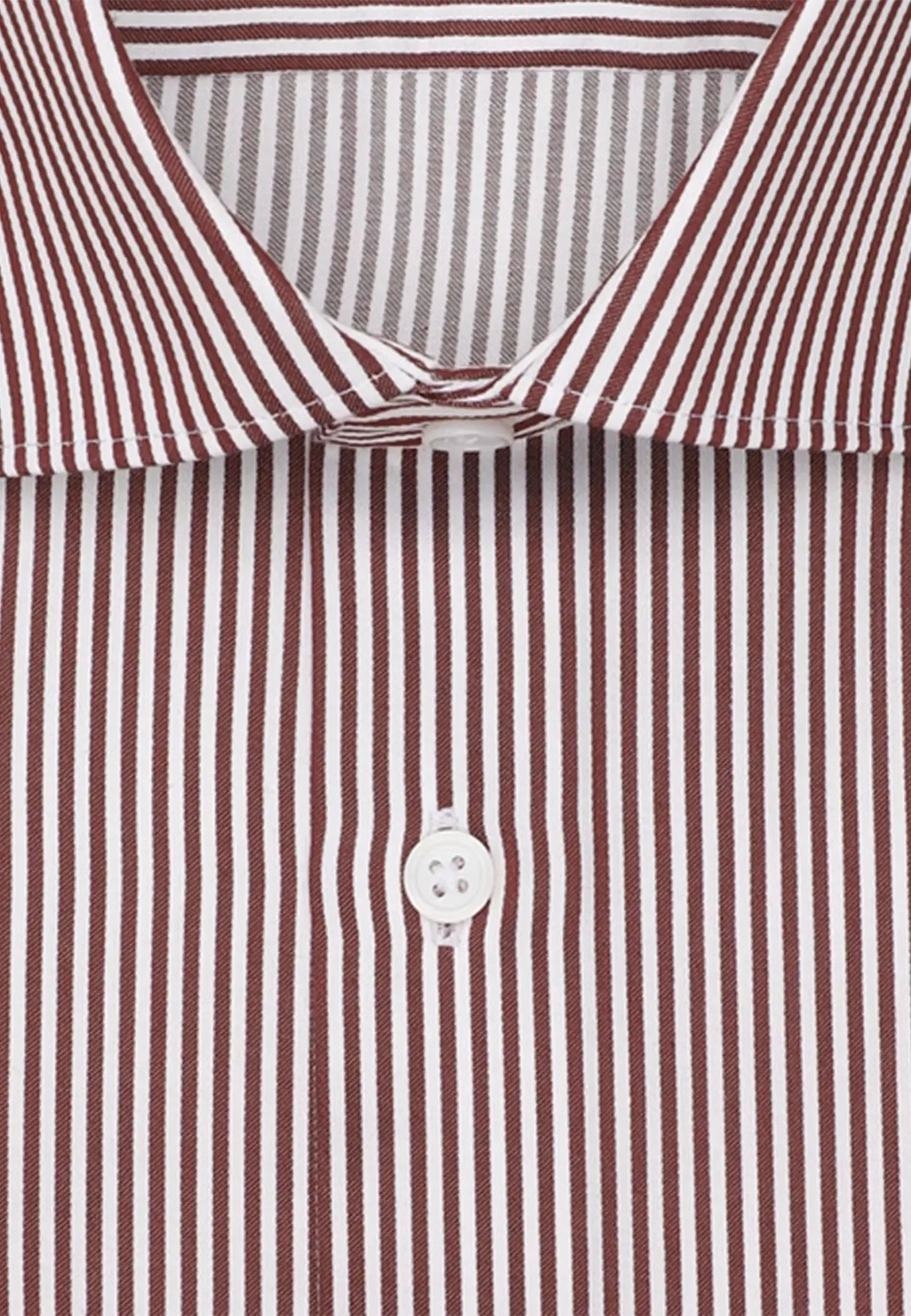 Regular Fit Easy Iron New Kent Striped Business Shirt Burgundy-seidensticker uk