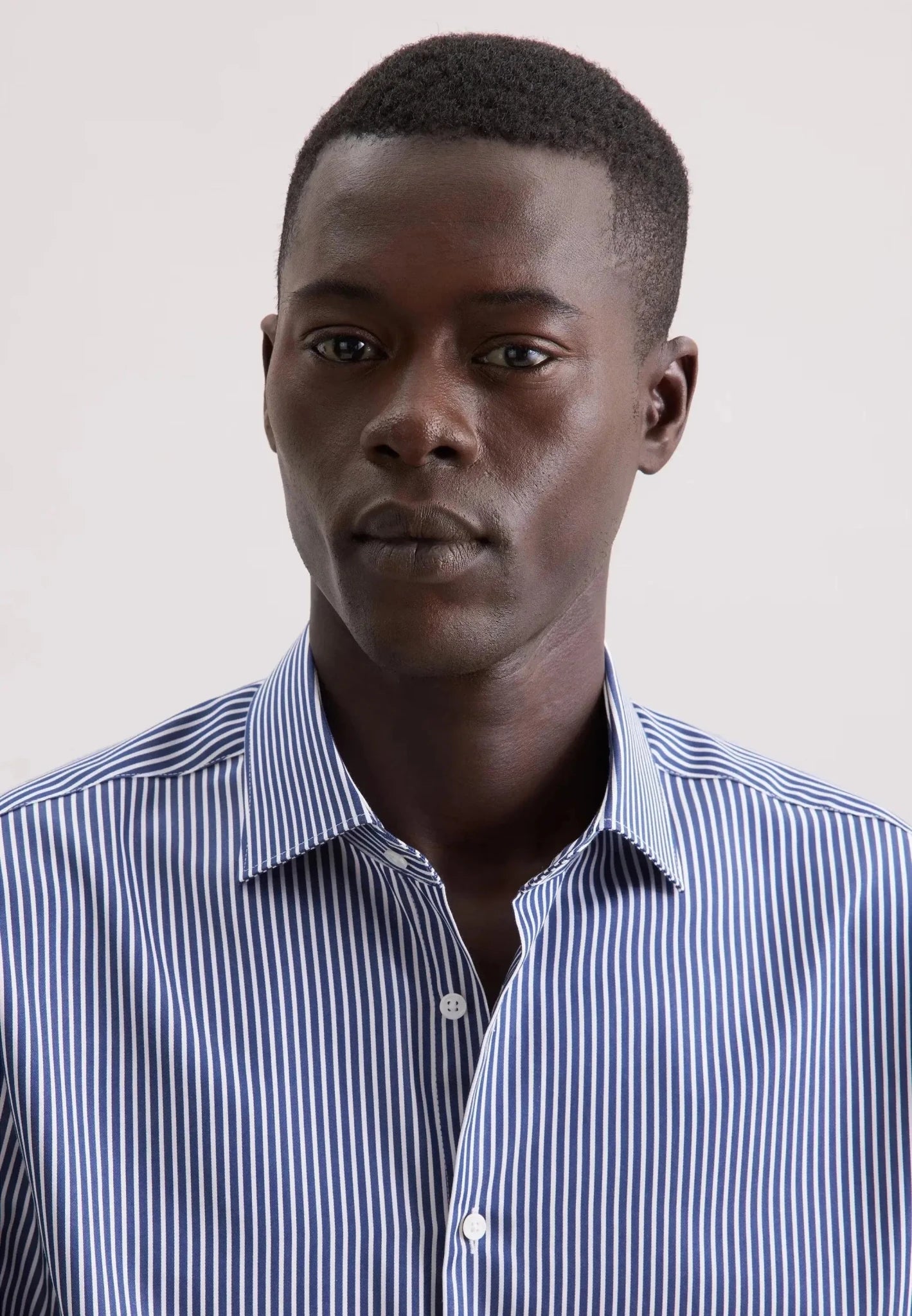 Seidensticker Regular Fit Easy Iron New Kent Striped Business Shirt Dark Blue - 01.849310-16-38 - seidensticker.co.uk