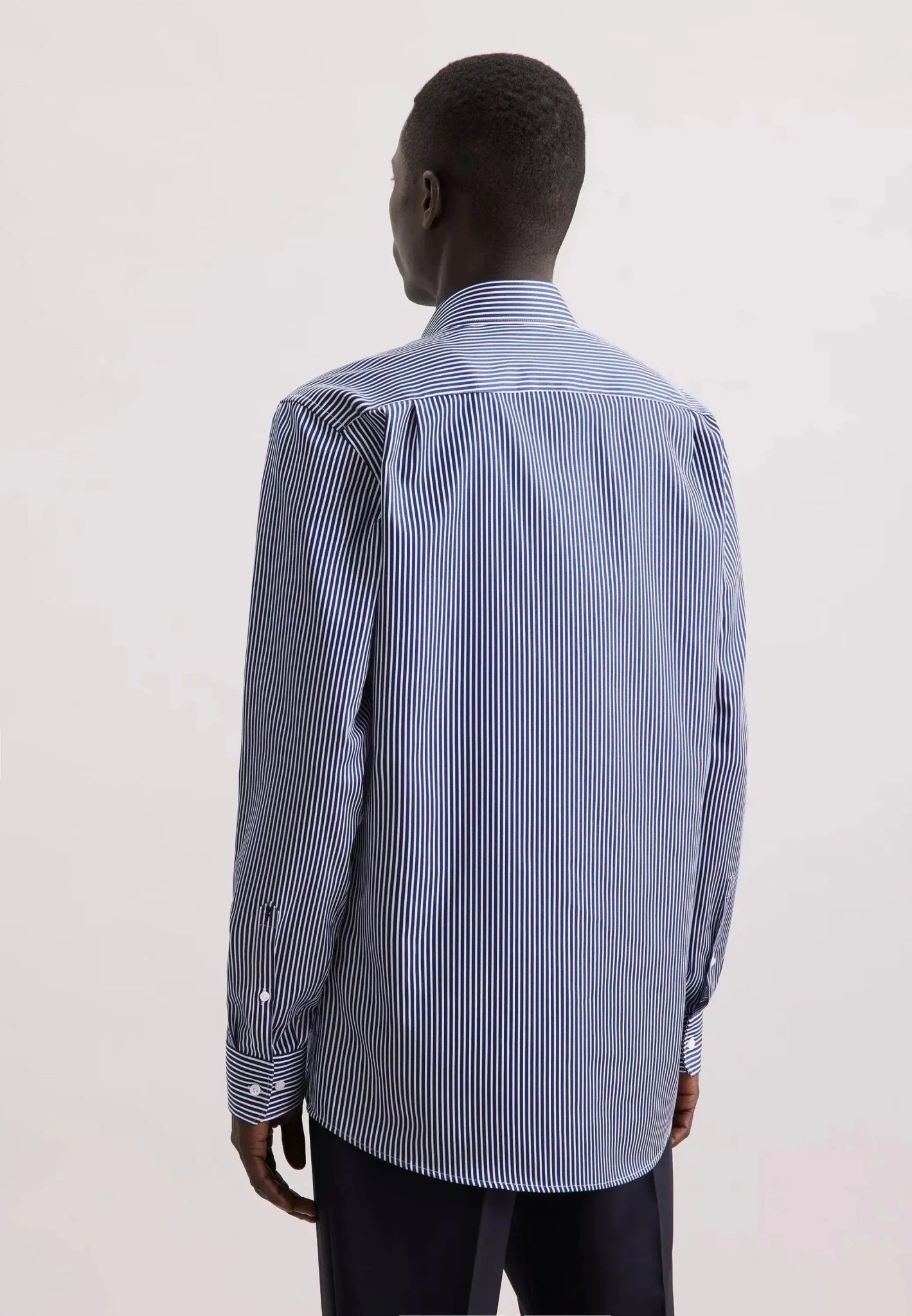 Seidensticker Regular Fit Easy Iron New Kent Striped Business Shirt Dark Blue - 01.849310-16-38 - seidensticker.co.uk