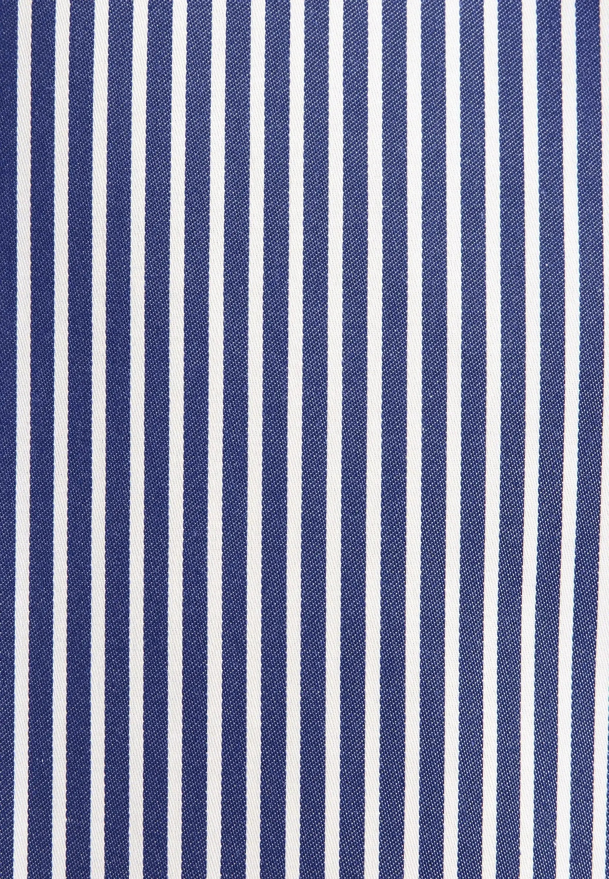 Regular Fit Easy Iron New Kent Striped Business Shirt Dark Blue-seidensticker uk