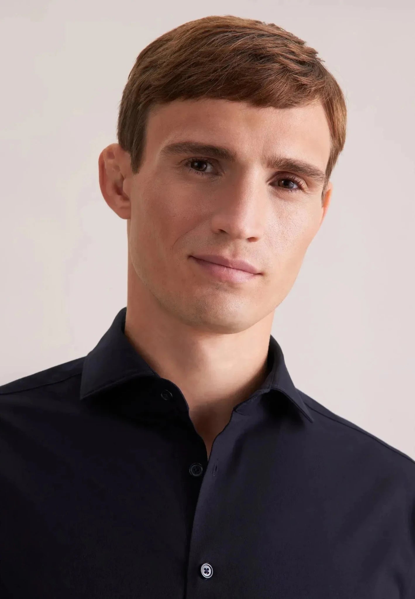 Seidensticker Regular Fit Kent Collar Jersey Shirt Grey - 01.849003-37-38 - seidensticker.co.uk