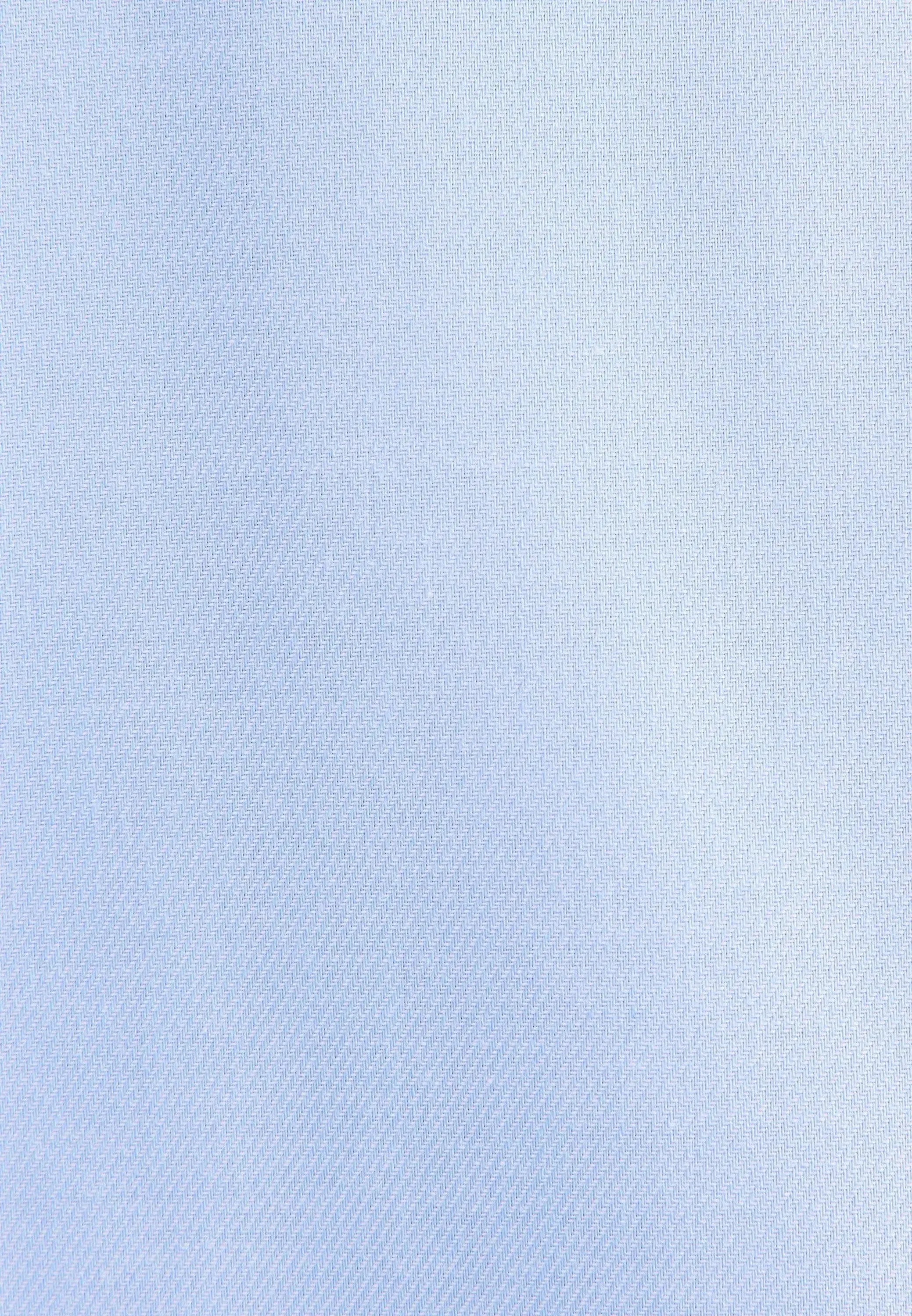 Regular Fit No Iron Contrast Patched Kent Collar Business Shirt Light Blue-seidensticker uk
