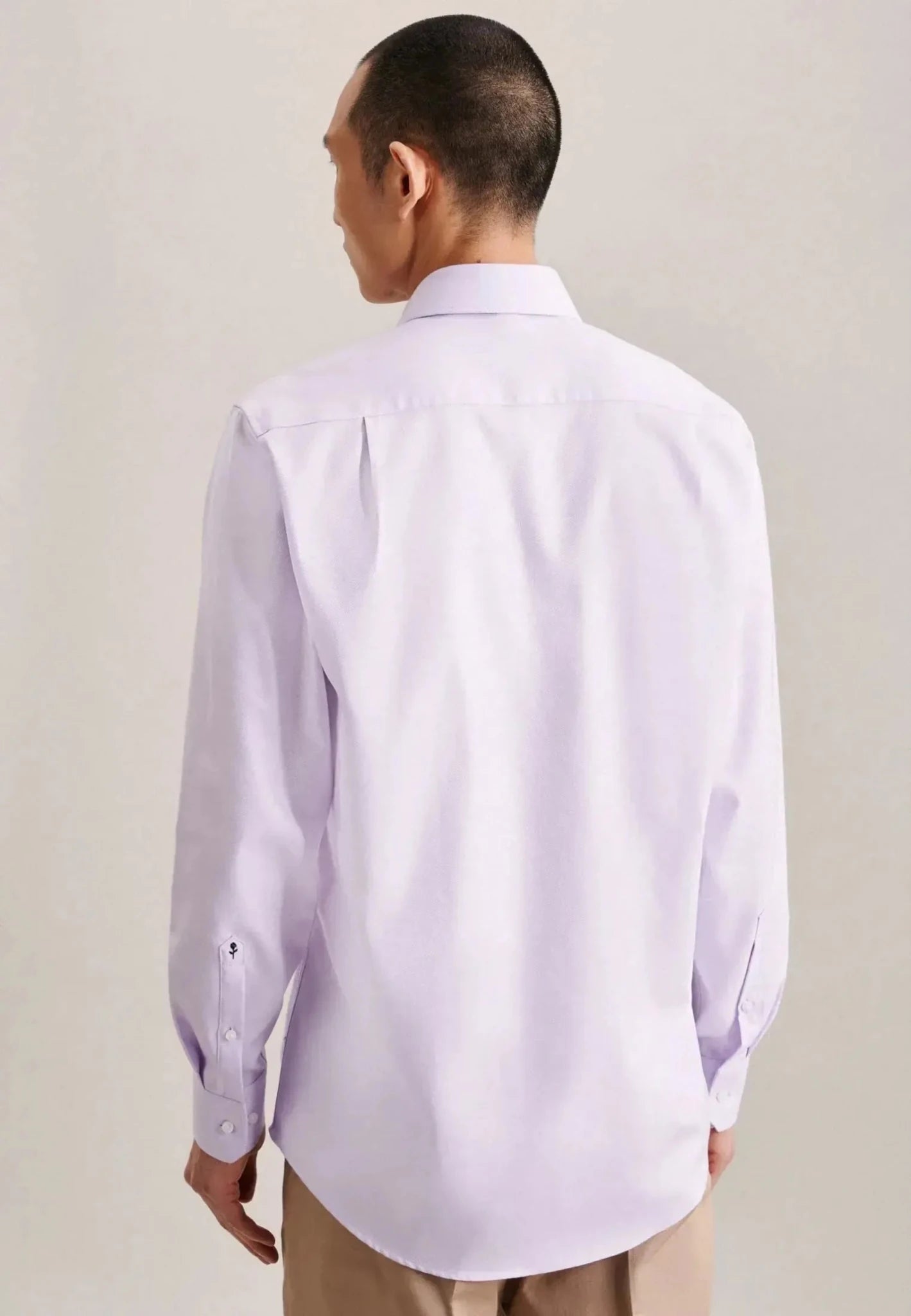 Seidensticker Regular Fit No Iron Kent Collar Business Shirt Light Purple - 01.153690-82-38 - seidensticker.co.uk