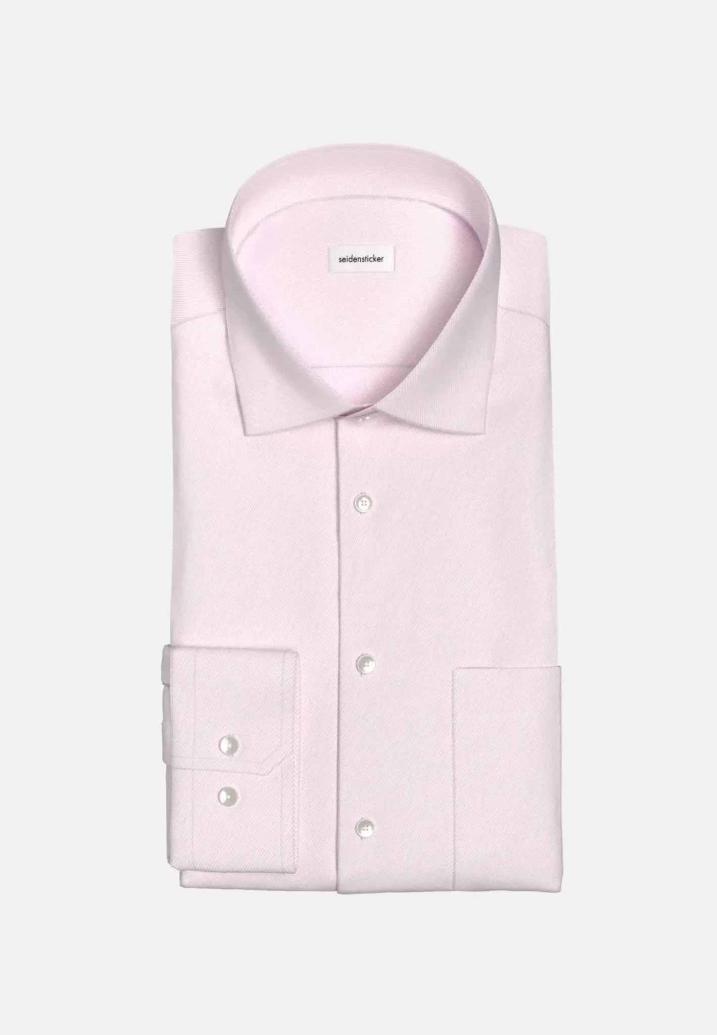 Seidensticker Regular Fit No Iron Kent Collar Business Shirt Pink - 01.153690-42-38 - seidensticker.co.uk