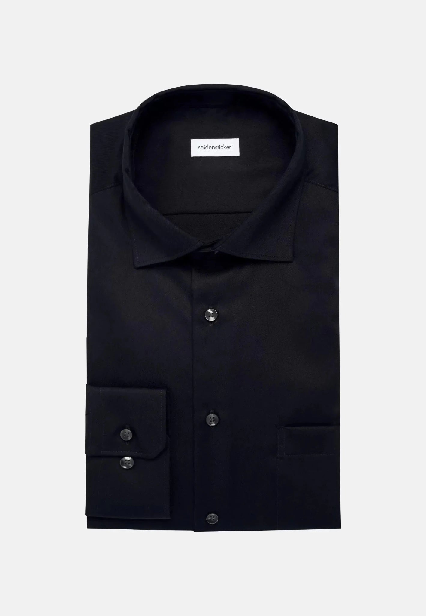 Seidensticker Regular Fit No Iron New Kent Business Shirt Black - 01.143510-39-38 - seidensticker.co.uk