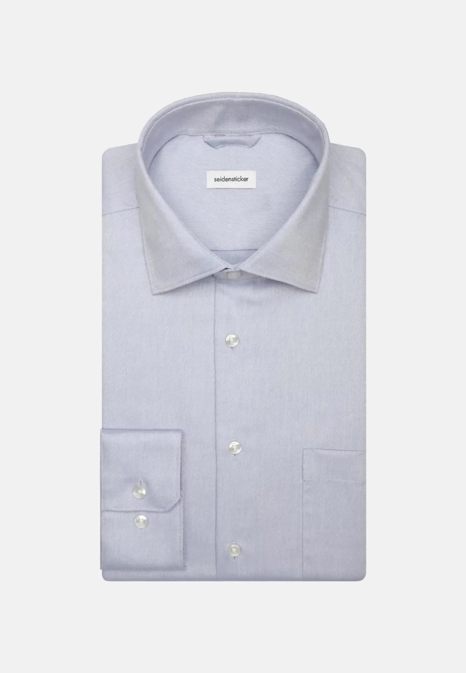 Regular Fit No Iron New Kent Business Shirt Light Blue-seidensticker uk