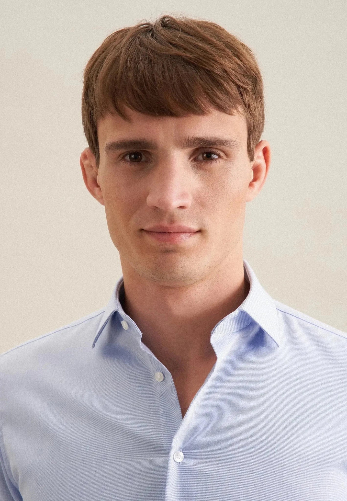 Seidensticker Regular Fit No Iron New Kent Combi Cuff Business Shirt Light Blue - 01.147760-13-38 - seidensticker.co.uk