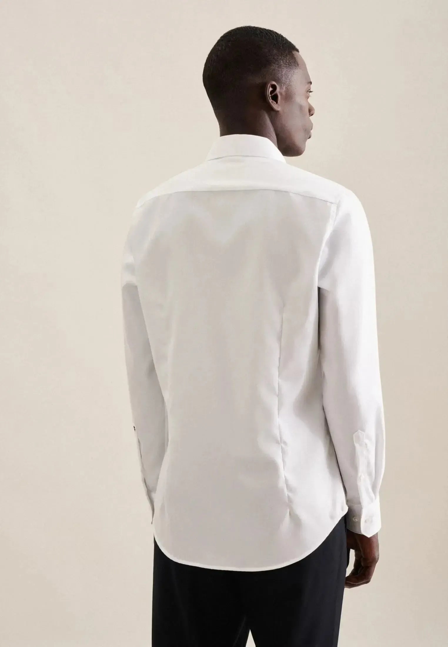 Regular Fit No Iron New Kent Combi Cuff Business Shirt White-seidensticker uk