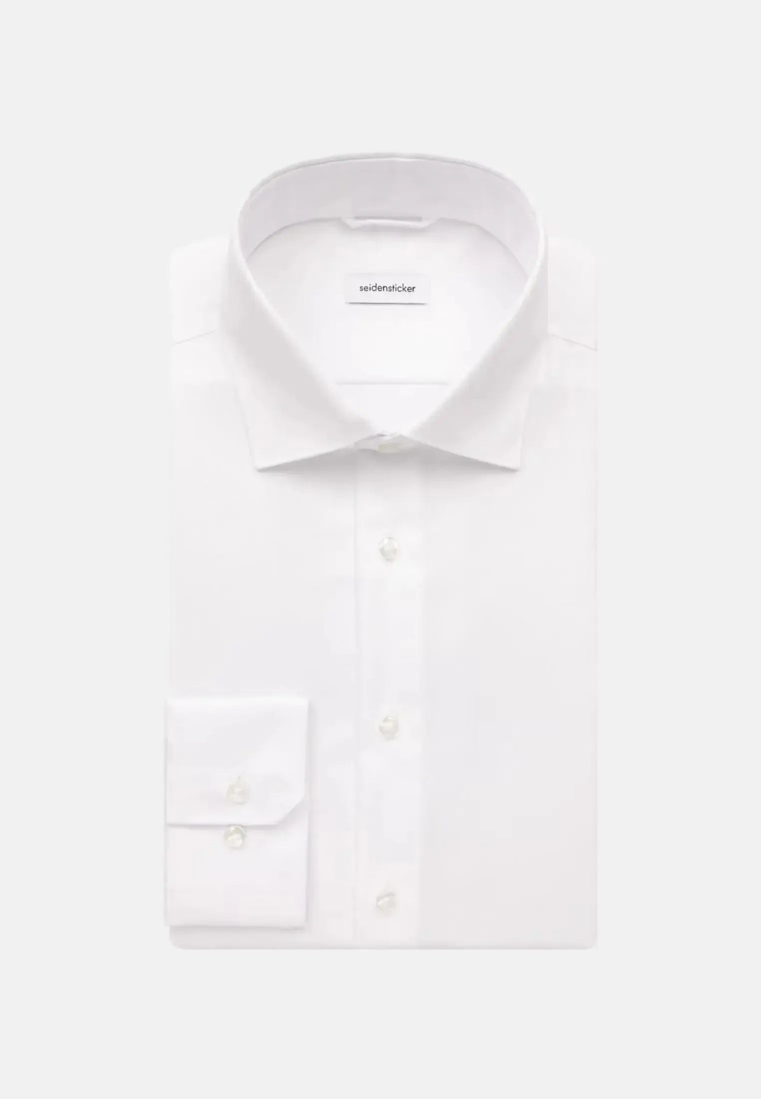 Regular Fit No Iron New Kent Combi Cuff Business Shirt White-seidensticker uk