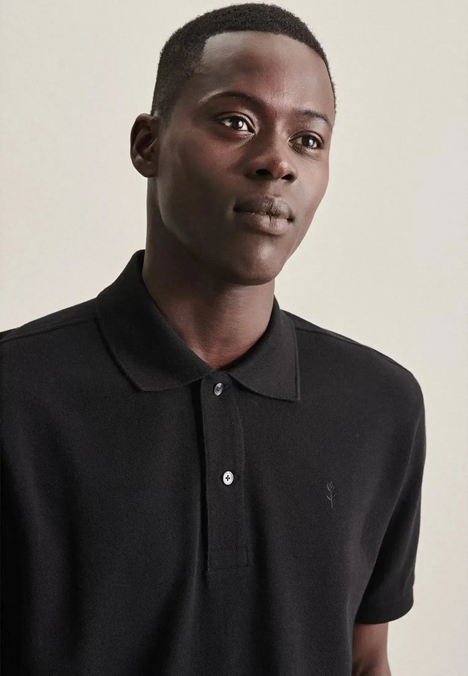 Regular Fit Pique Polo Shirt Black-seidensticker uk