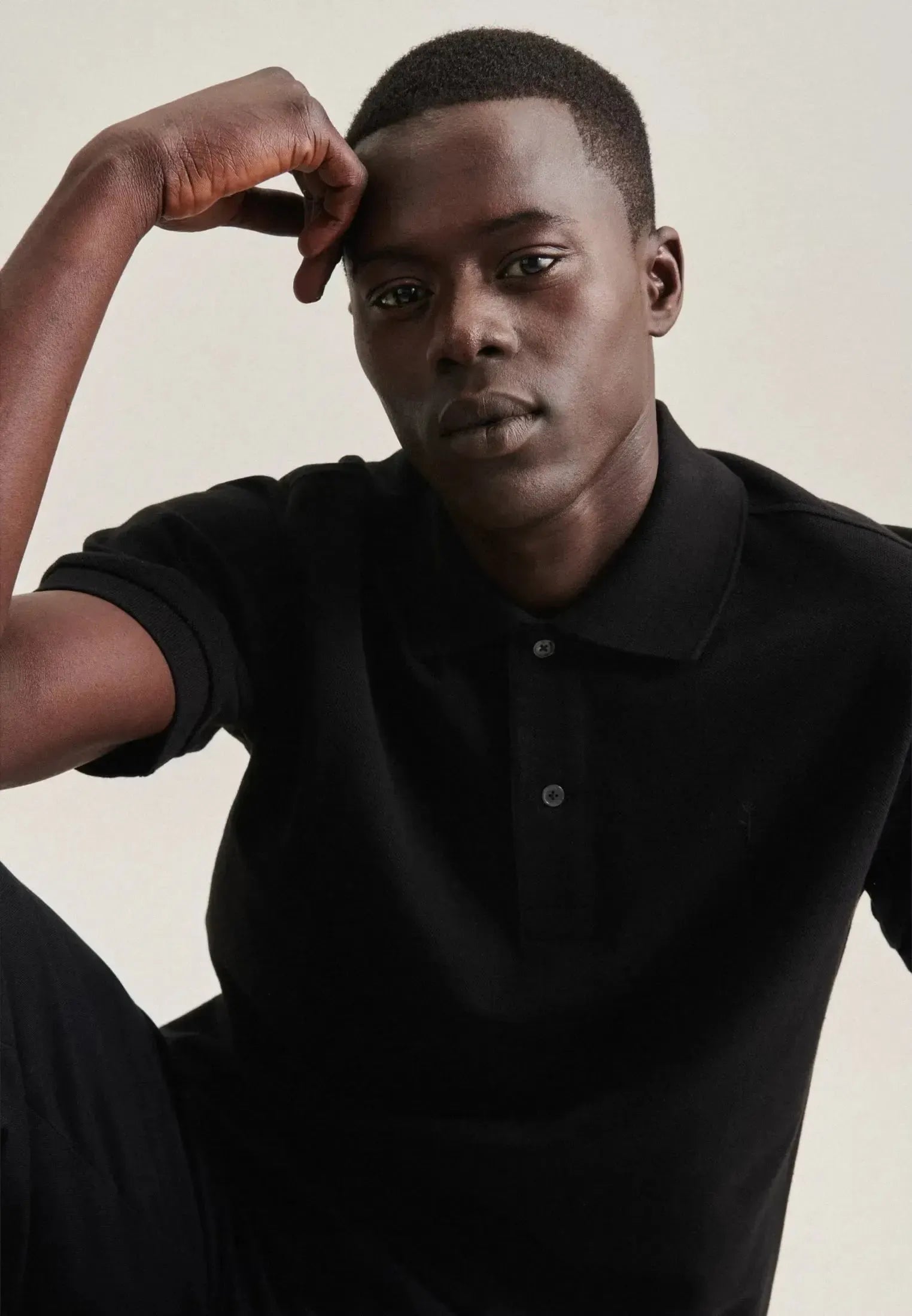Regular Fit Pique Polo Shirt Black-seidensticker uk