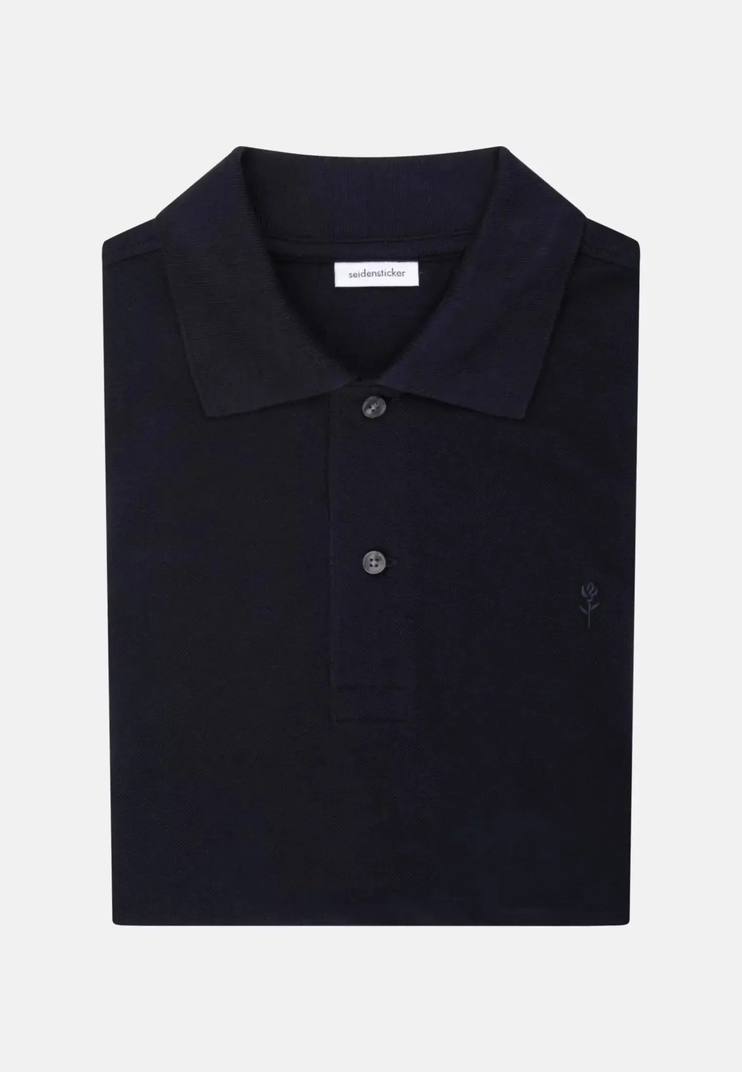 Regular Fit Pique Polo Shirt Dark Blue-seidensticker uk