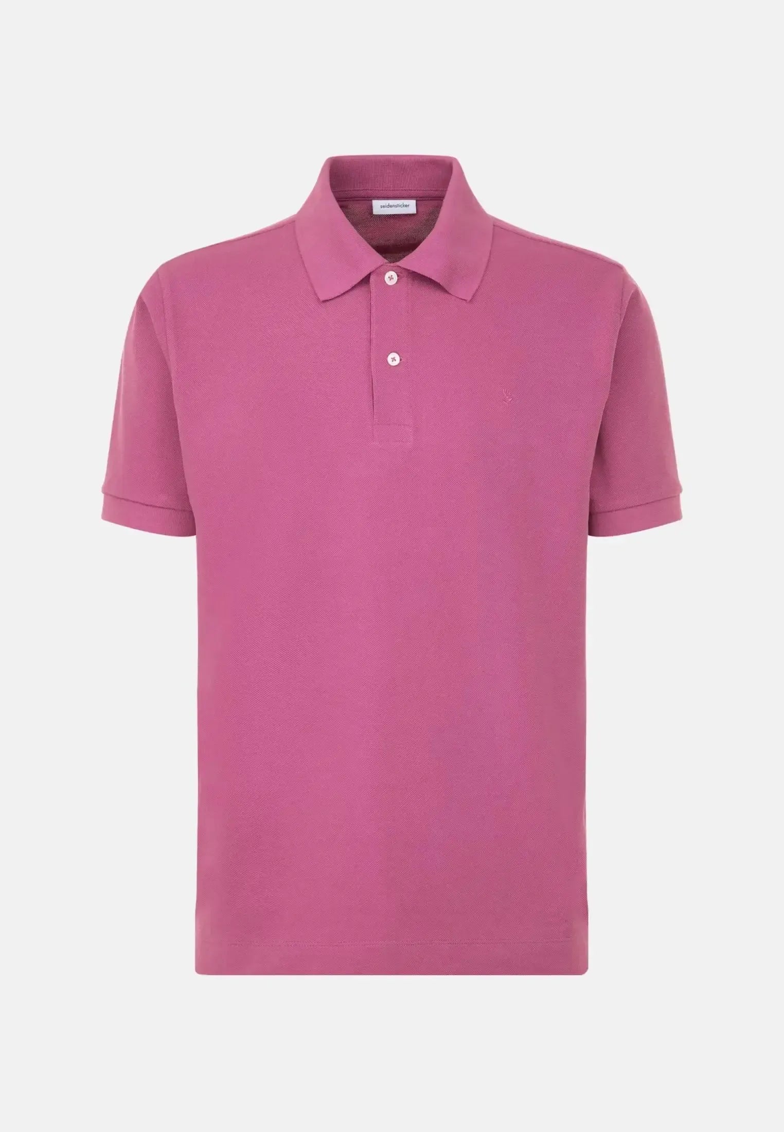 Regular Fit Pique Polo Shirt Dark Pink-seidensticker uk