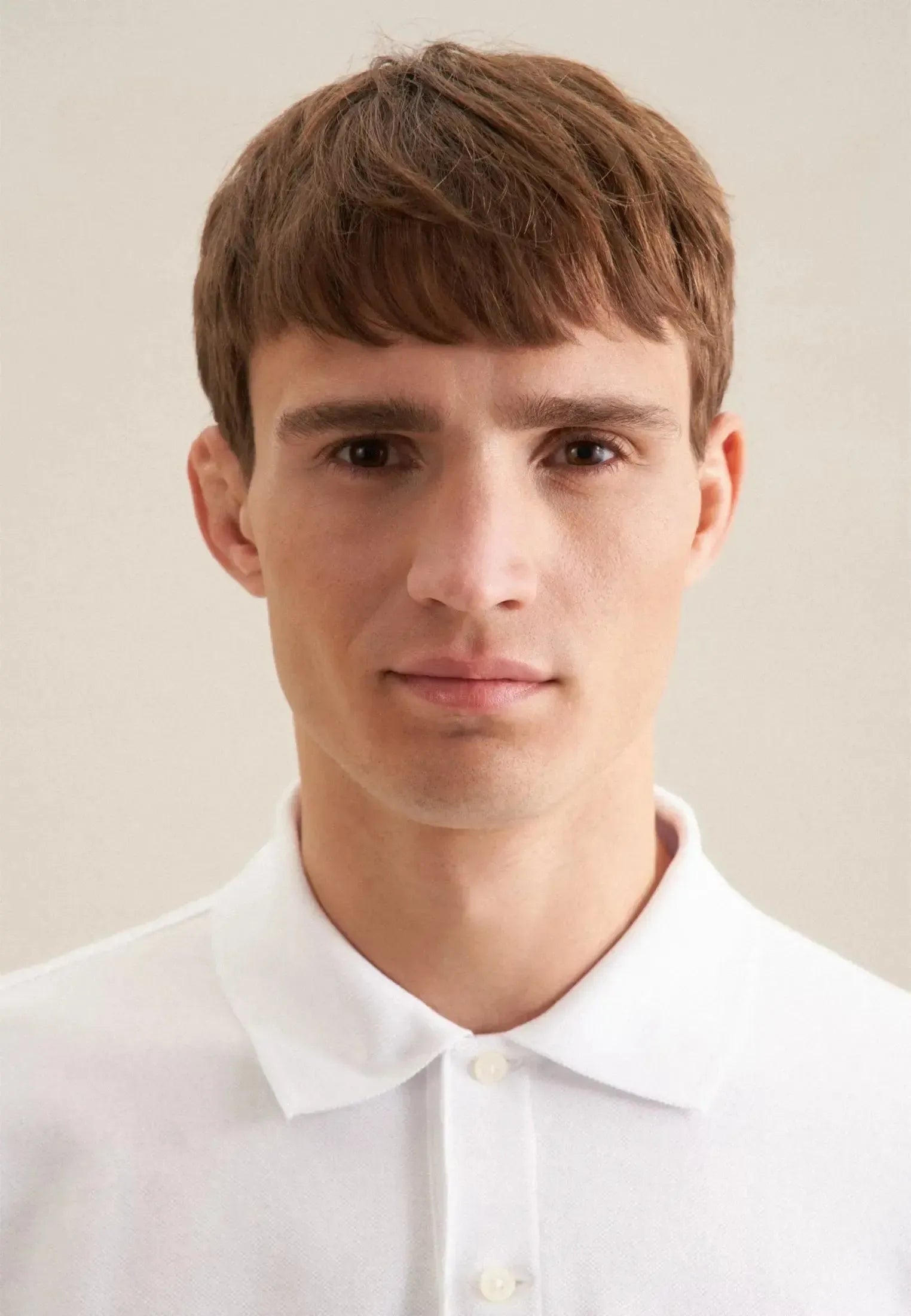 Regular Fit Pique Polo Shirt White-seidensticker uk