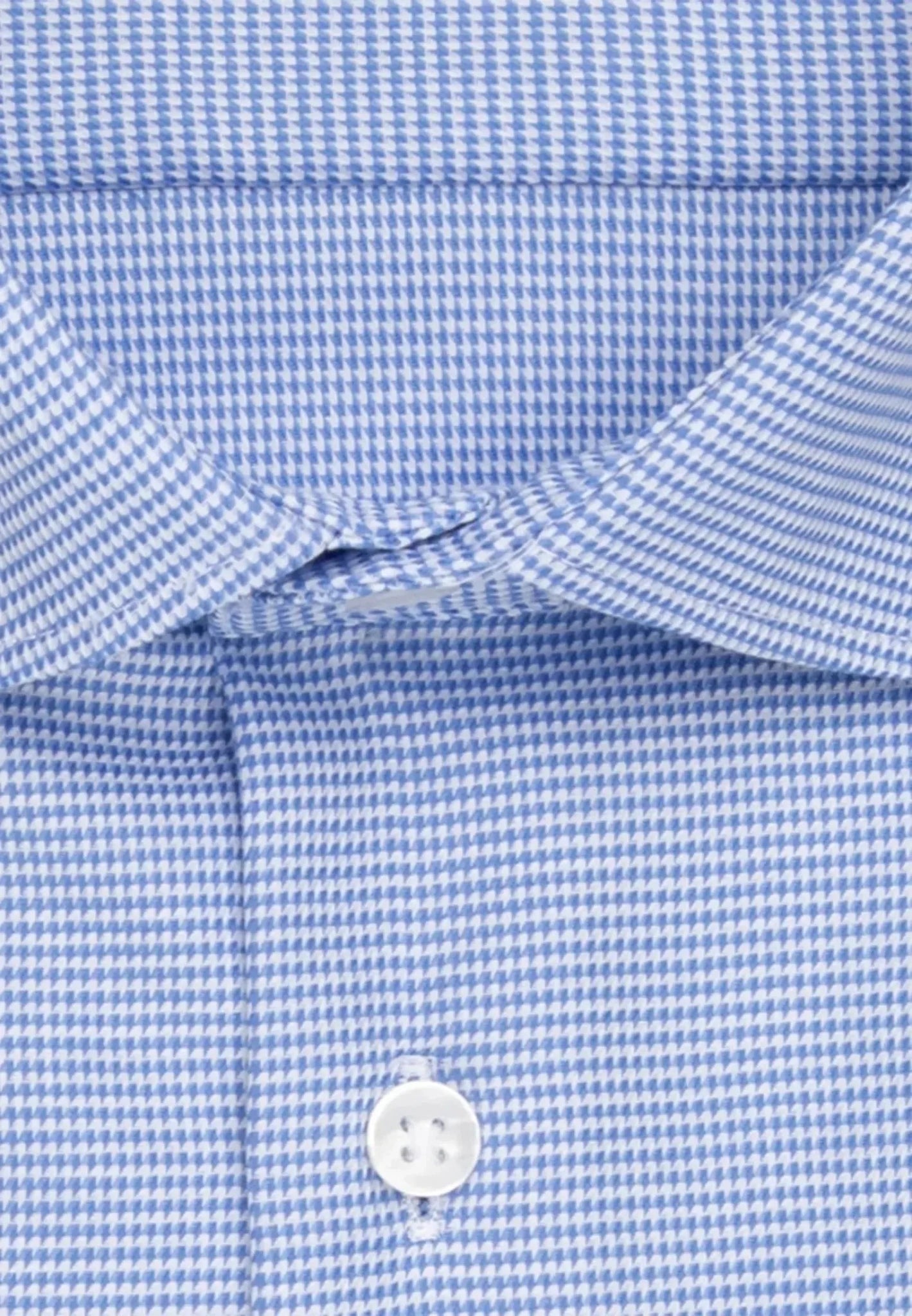 Seidensticker Shaped Fit No Iron New Kent Structured Business Shirt Light Blue - 01.841960-13-37 - seidensticker.co.uk