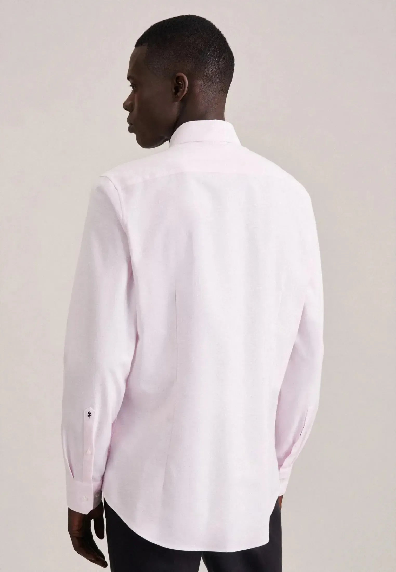 Shaped Fit No Iron New Kent Structured Business Shirt Pink-seidensticker uk