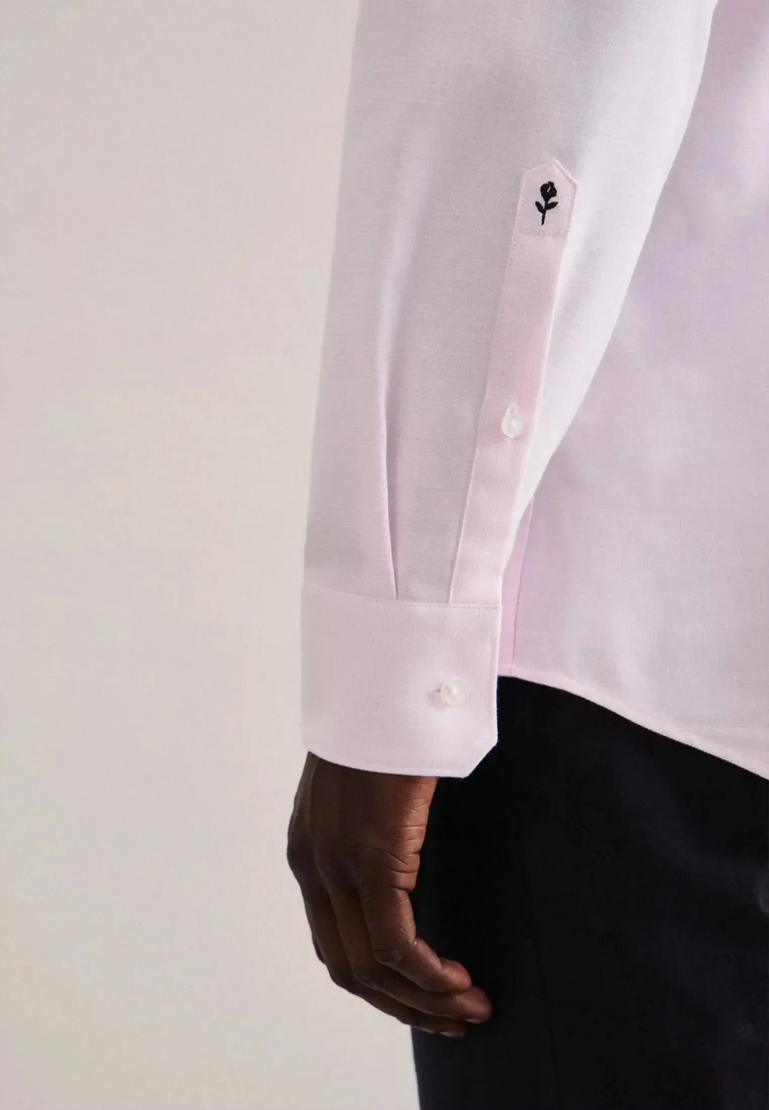 Shaped Fit No Iron New Kent Structured Business Shirt Pink-seidensticker uk