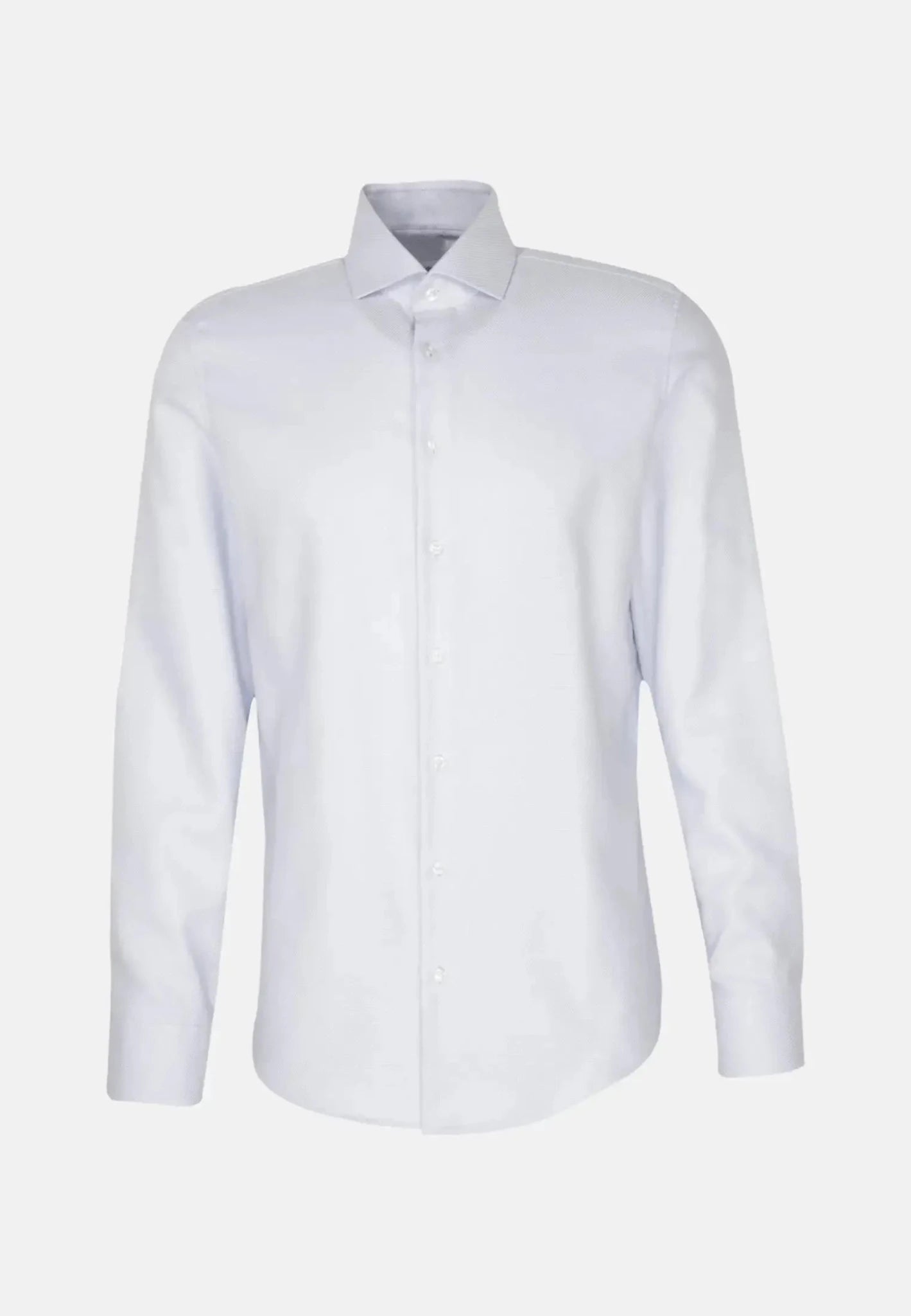 Seidensticker Shaped Fit No Iron Spread Kent Structured Business Shirt Light Blue 01.845657-10-38